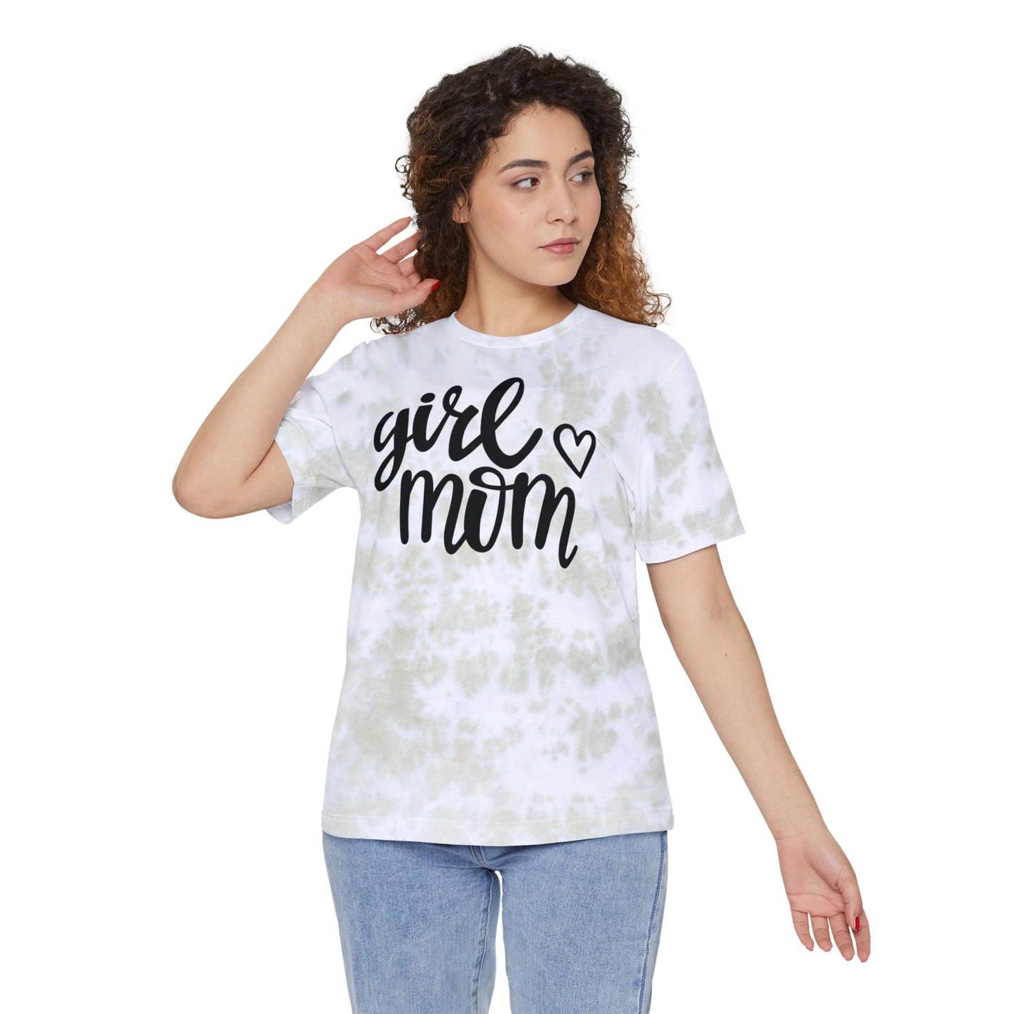 Girl Mom Tie-Dyed T-Shirt - Stylish Gift for Moms