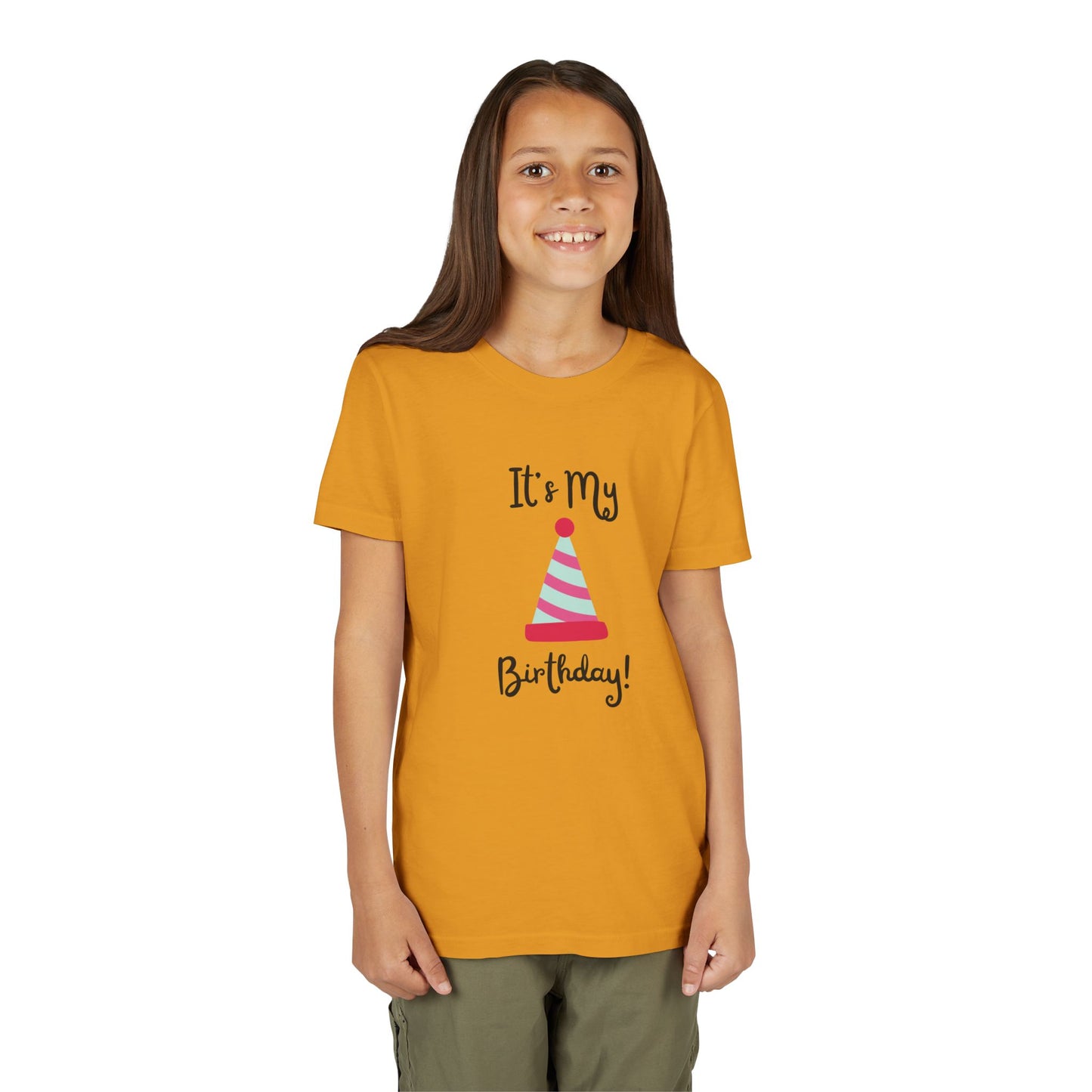 Kids Birthday Celebration Tee - "It's My Birthday!" Short Sleeve T-Shirt
