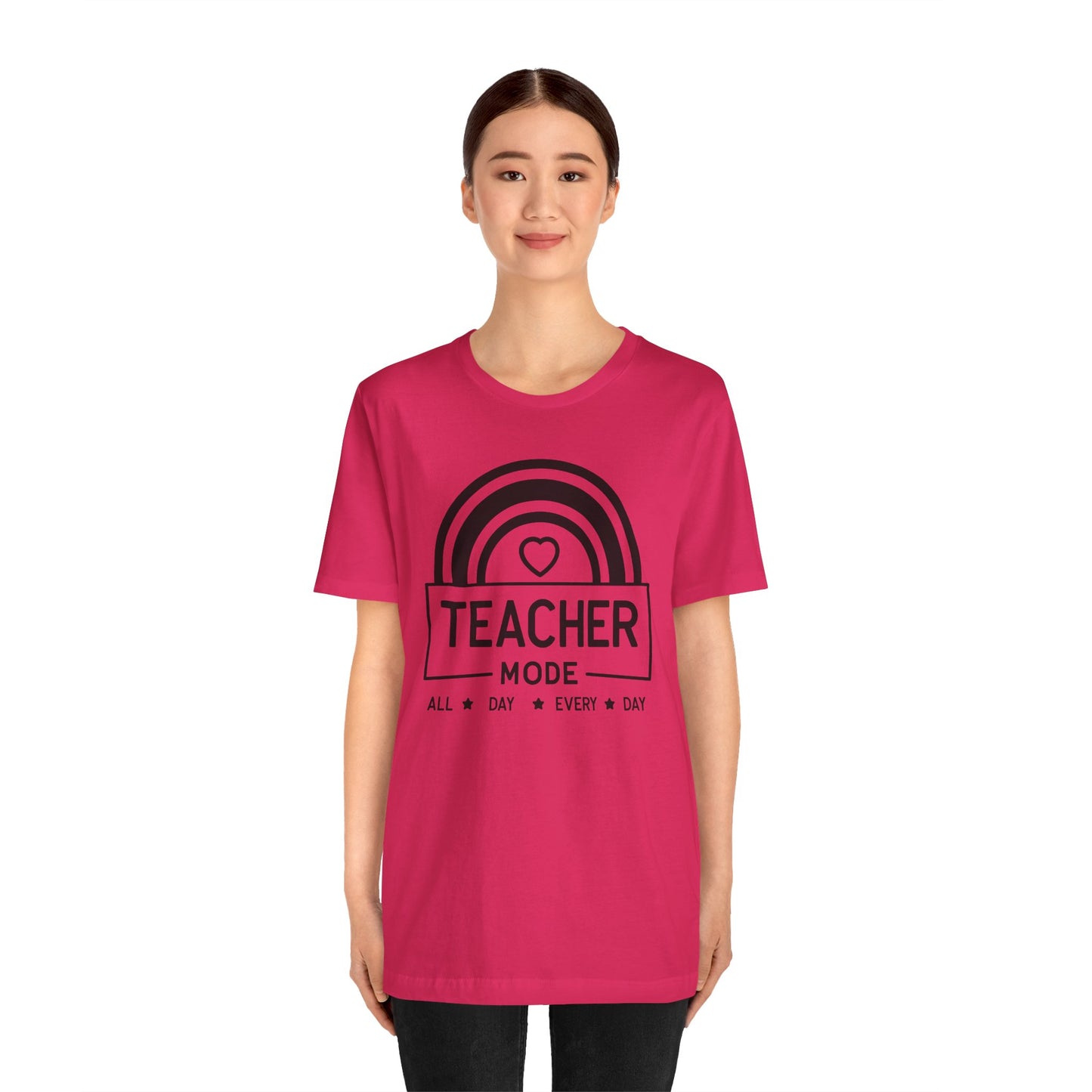 Teacher Mode Unisex Jersey Short Sleeve Tee - All Day Every Day