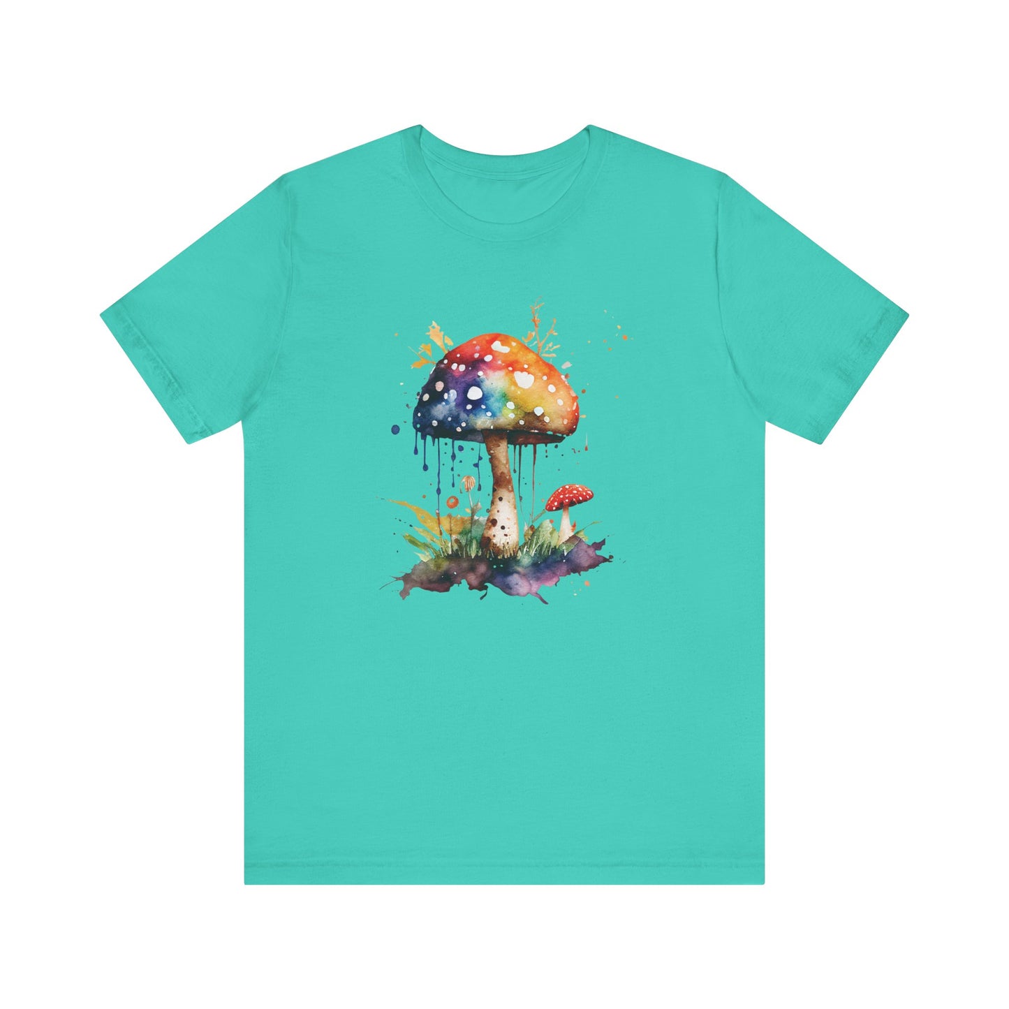 Colorful Mushroom Art Unisex Tee - Playful & Whimsical Design for Nature Lovers