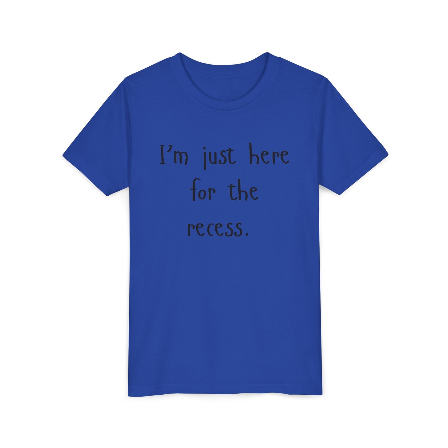 Youth Casual Tee, Fun T-Shirt for Kids, Graphic Shirt for Recess, Boys and Girls Summer Top, Ideal Back-to-School Gift