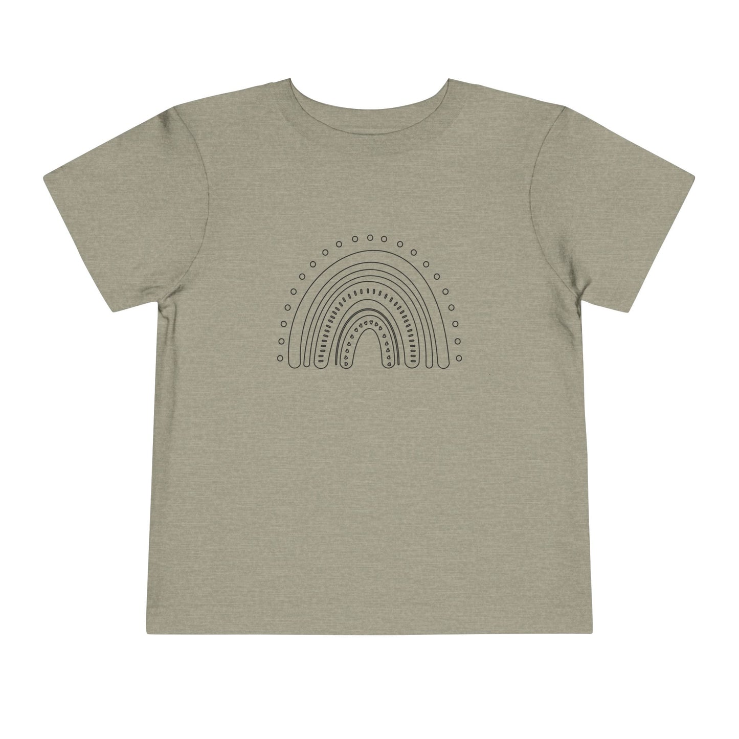 Toddler Rainbow Short Sleeve Tee - Cute Kids' T-Shirt for Playtime and Celebrations
