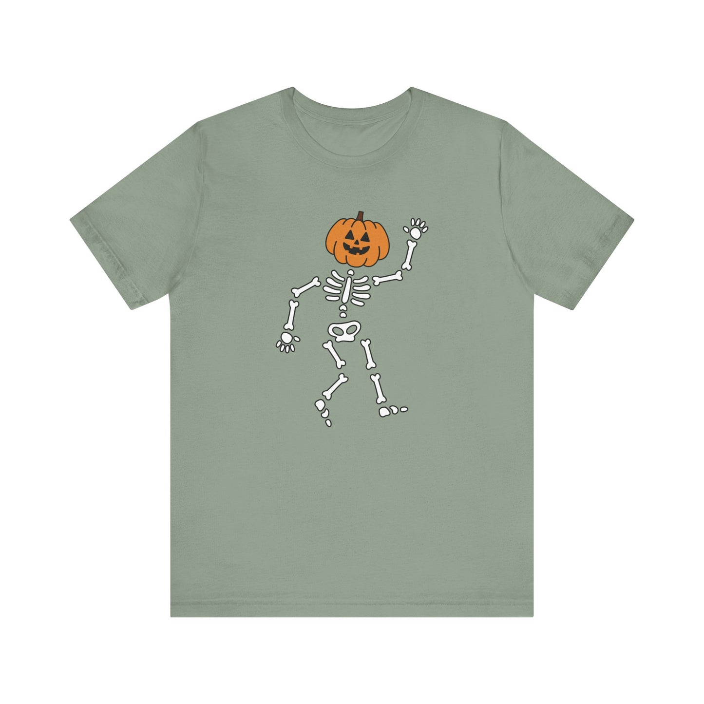 Halloween Skeleton Tee, Fun T-Shirt for Fall Celebrations, Spooky Season Outfit, Perfect for Costume Parties, Trick or Treat Events