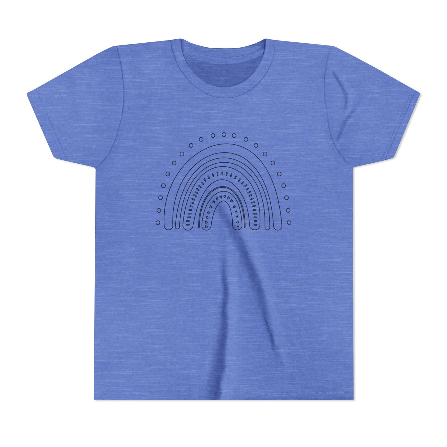 Kids Rainbow Art Short Sleeve Tee - Fun & Colorful Design