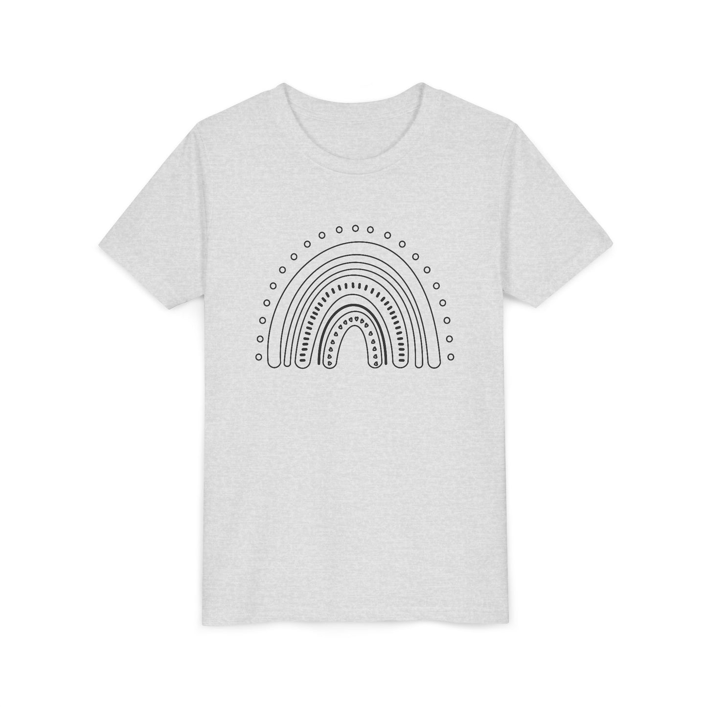 Kids Rainbow Art Short Sleeve Tee - Fun & Colorful Design