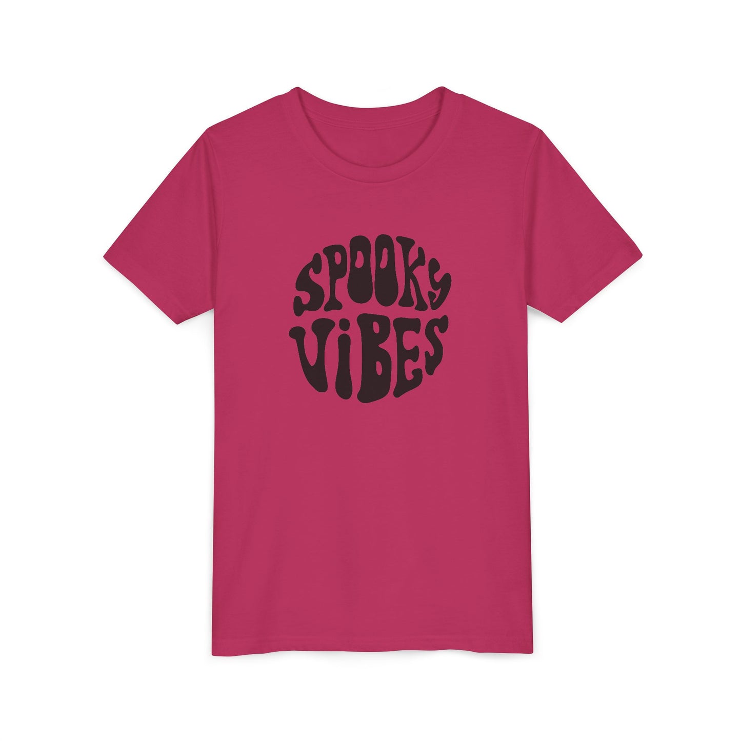 Spooky Vibes Youth Tee, Halloween Shirt, Kids Graphic Tee, Fun Costume Top, Autumn Apparel, Party Wear