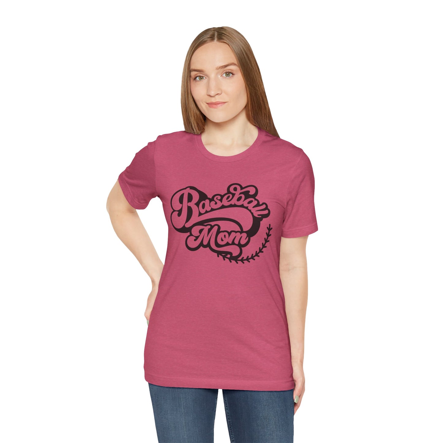 Baseball Mom Jersey Tee - Supportive & Stylish Shirt for Sports Moms