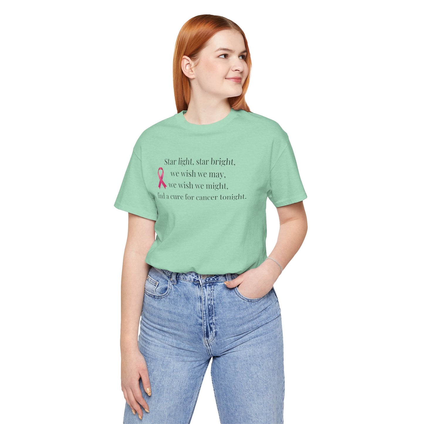 Find a Cure Cancer Awareness Tee - Short Sleeve Shirt (The Mary Beth)