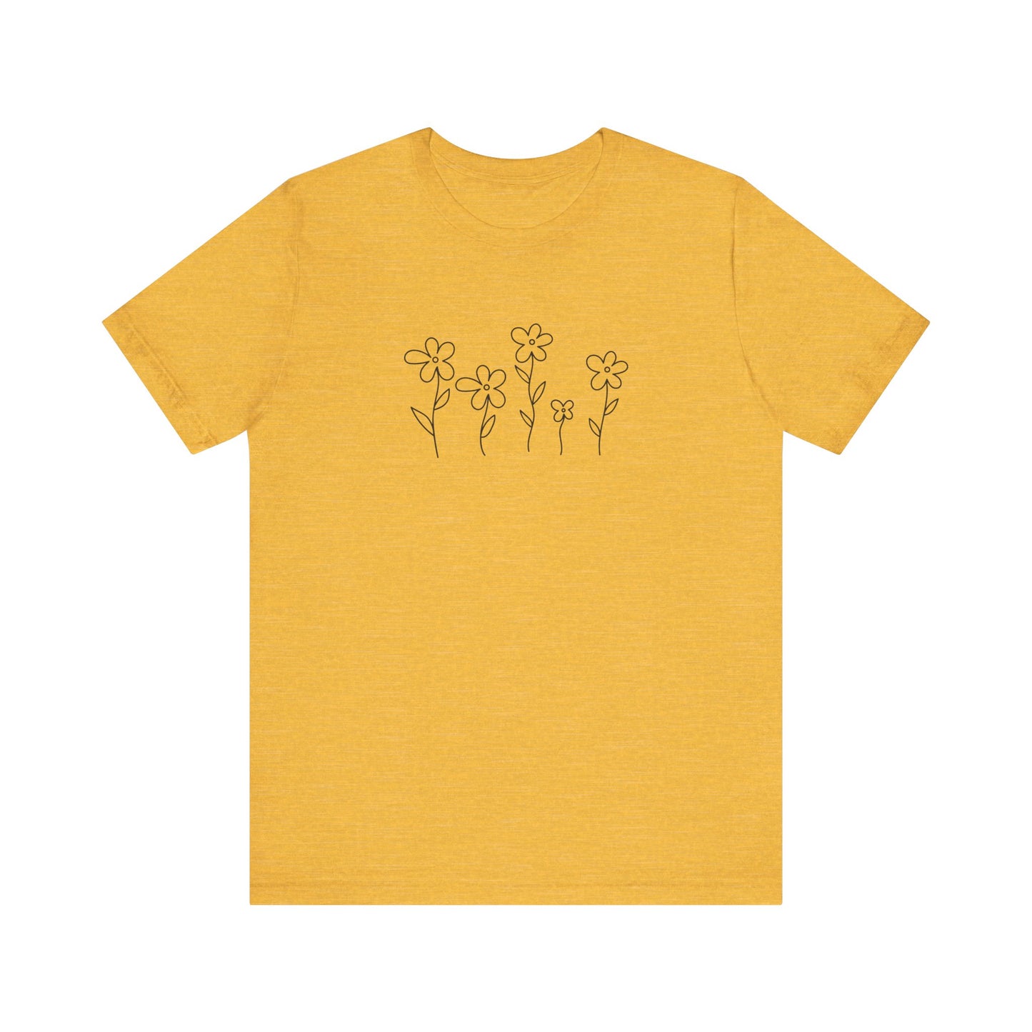Floral Graphic Tee - Casual Comfort for Nature Lovers