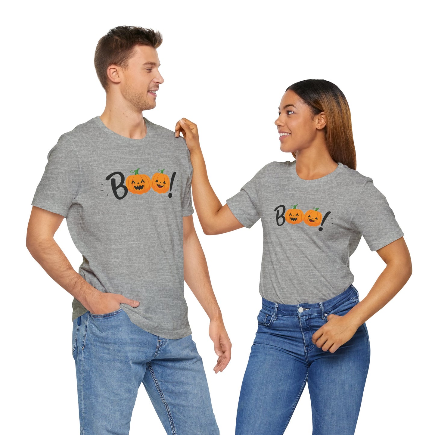 Boo Halloween T-Shirt, Funny Tee, Cute Pumpkin Top, Halloween Costume, Spooky Holiday Shirt