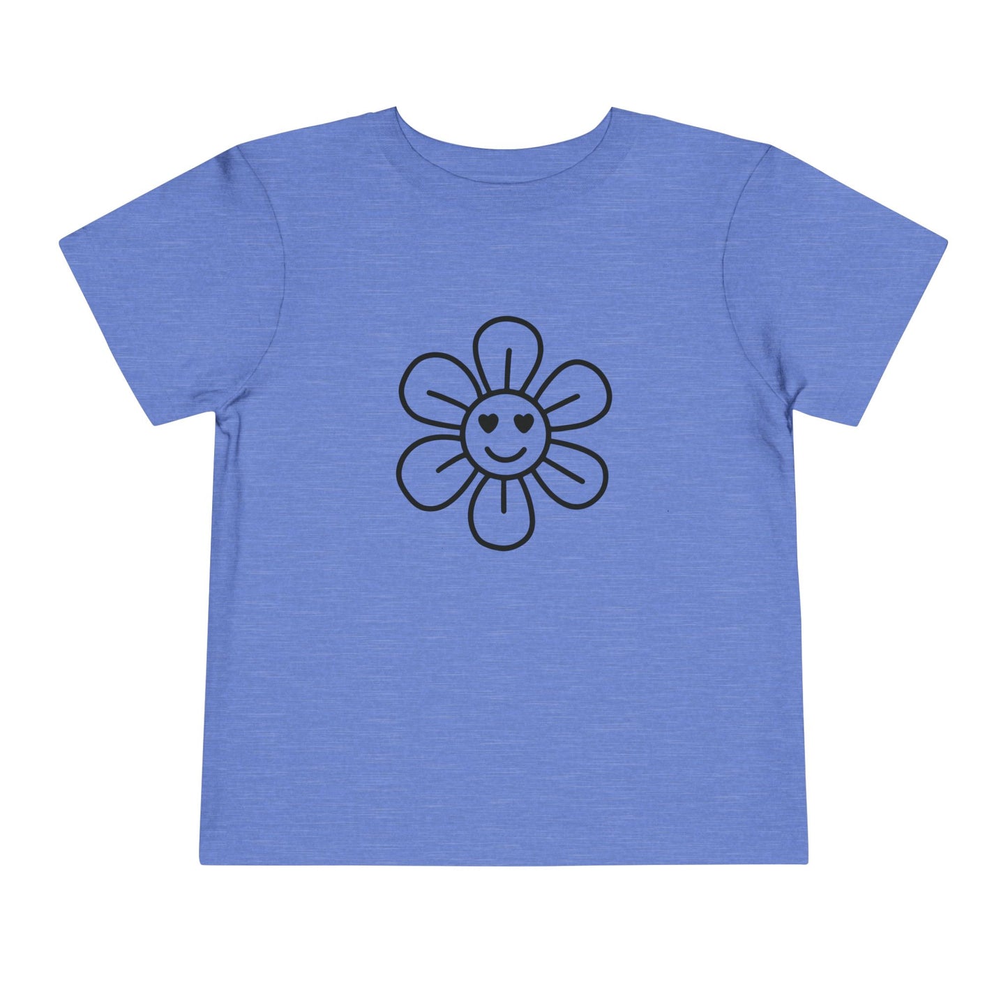 Happy Flower Toddler Short Sleeve Tee - Cute & Comfortable Kids T-Shirt