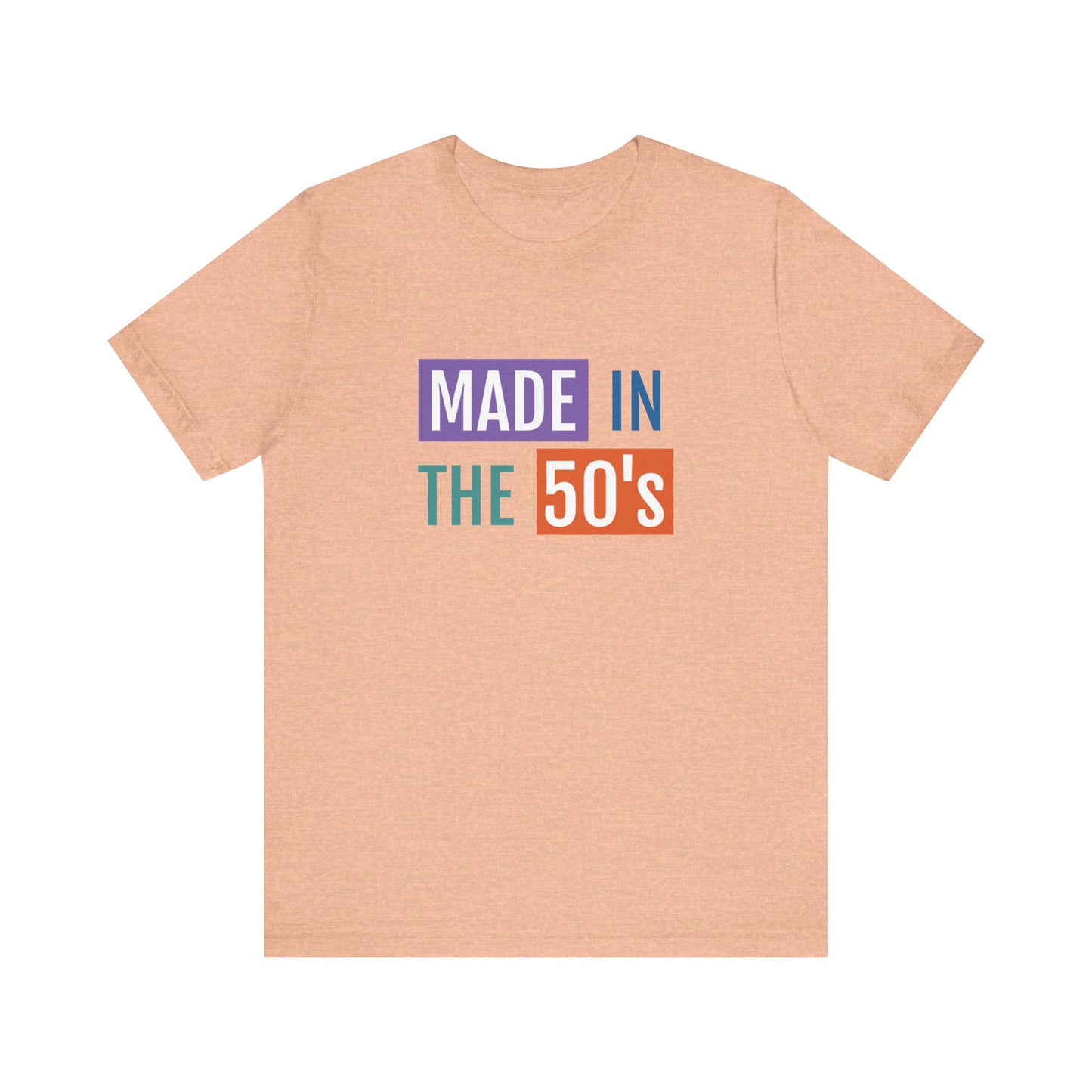 Vintage 50's Made Short Sleeve Tee - Retro Unisex Jersey T-Shirt