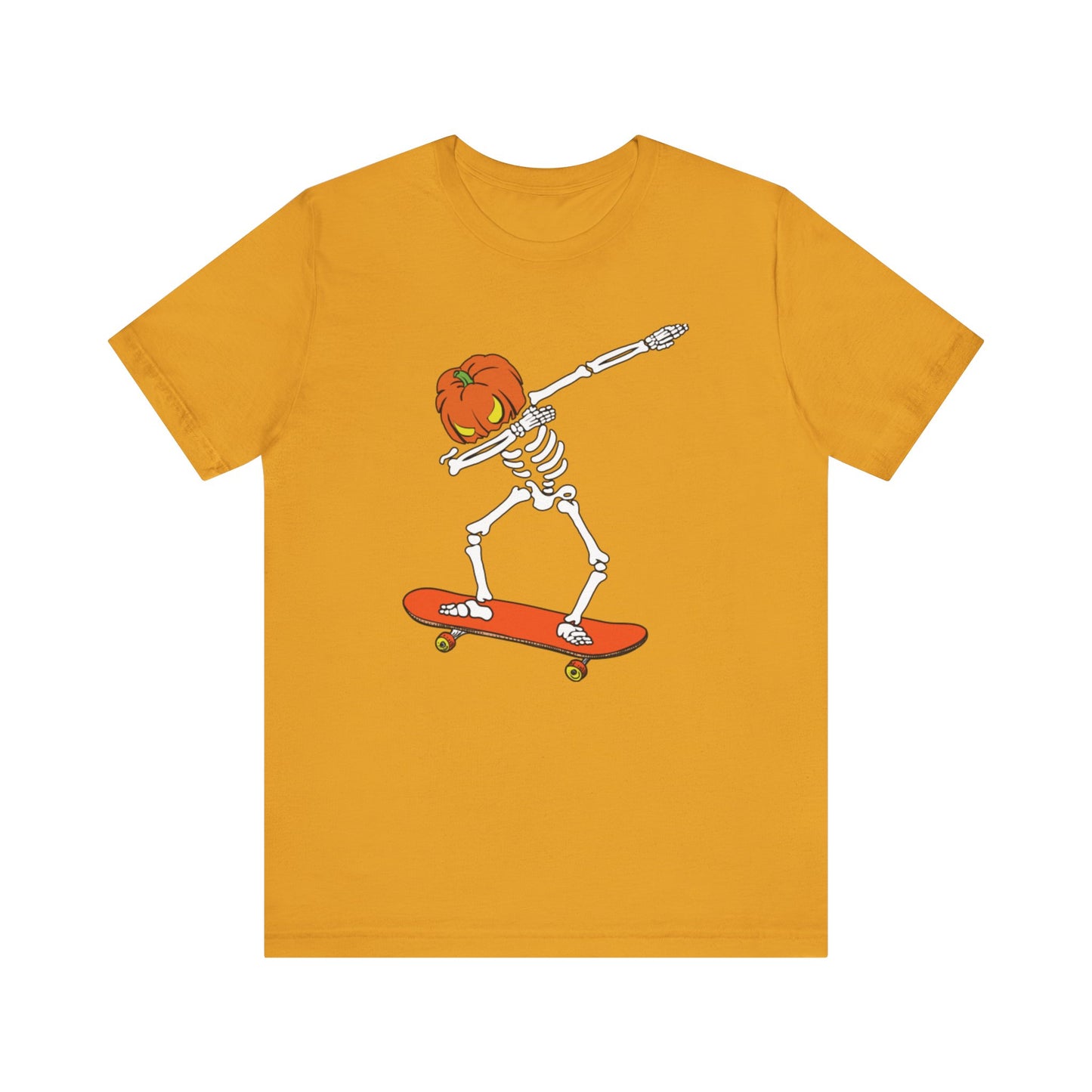 Skateboard Skeleton Tee, Cool Graphic T-Shirt, Unisex Halloween Shirt, Gift for Skate Lovers, Vintage Style Jersey Tee