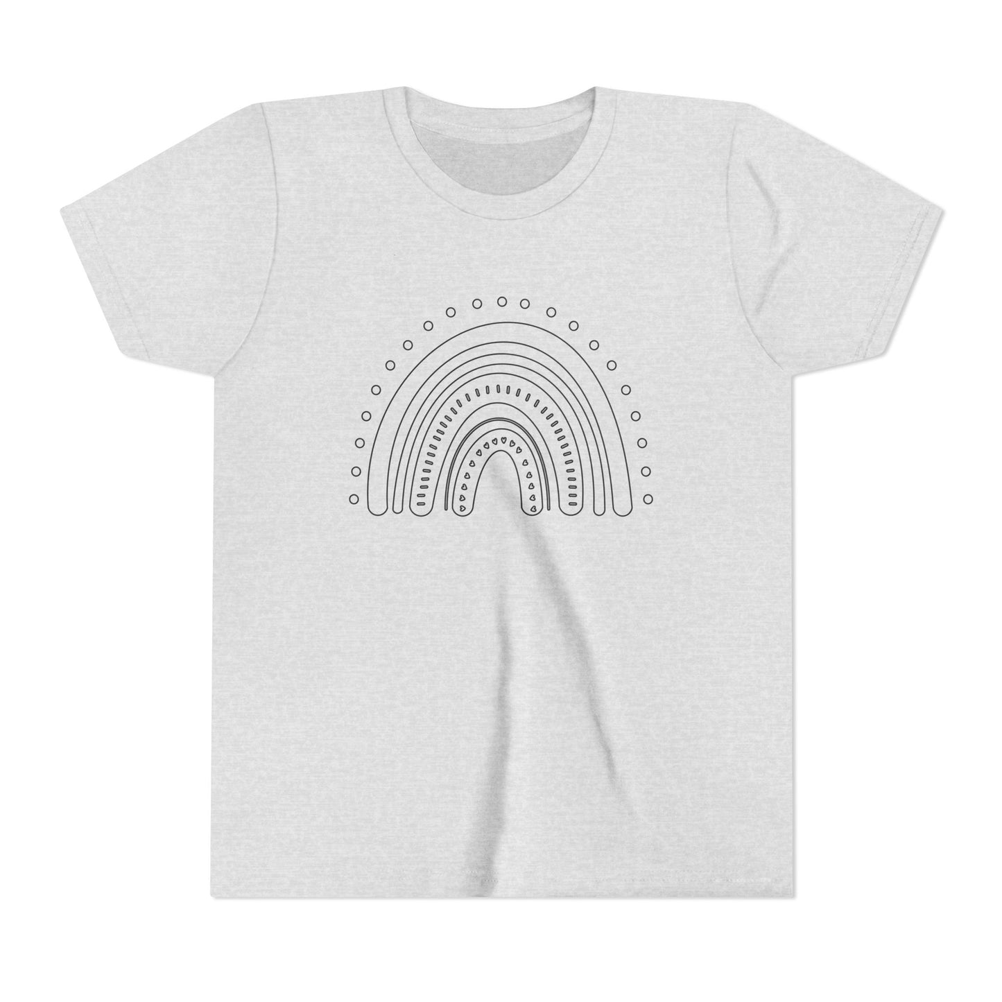 Kids Rainbow Art Short Sleeve Tee - Fun & Colorful Design
