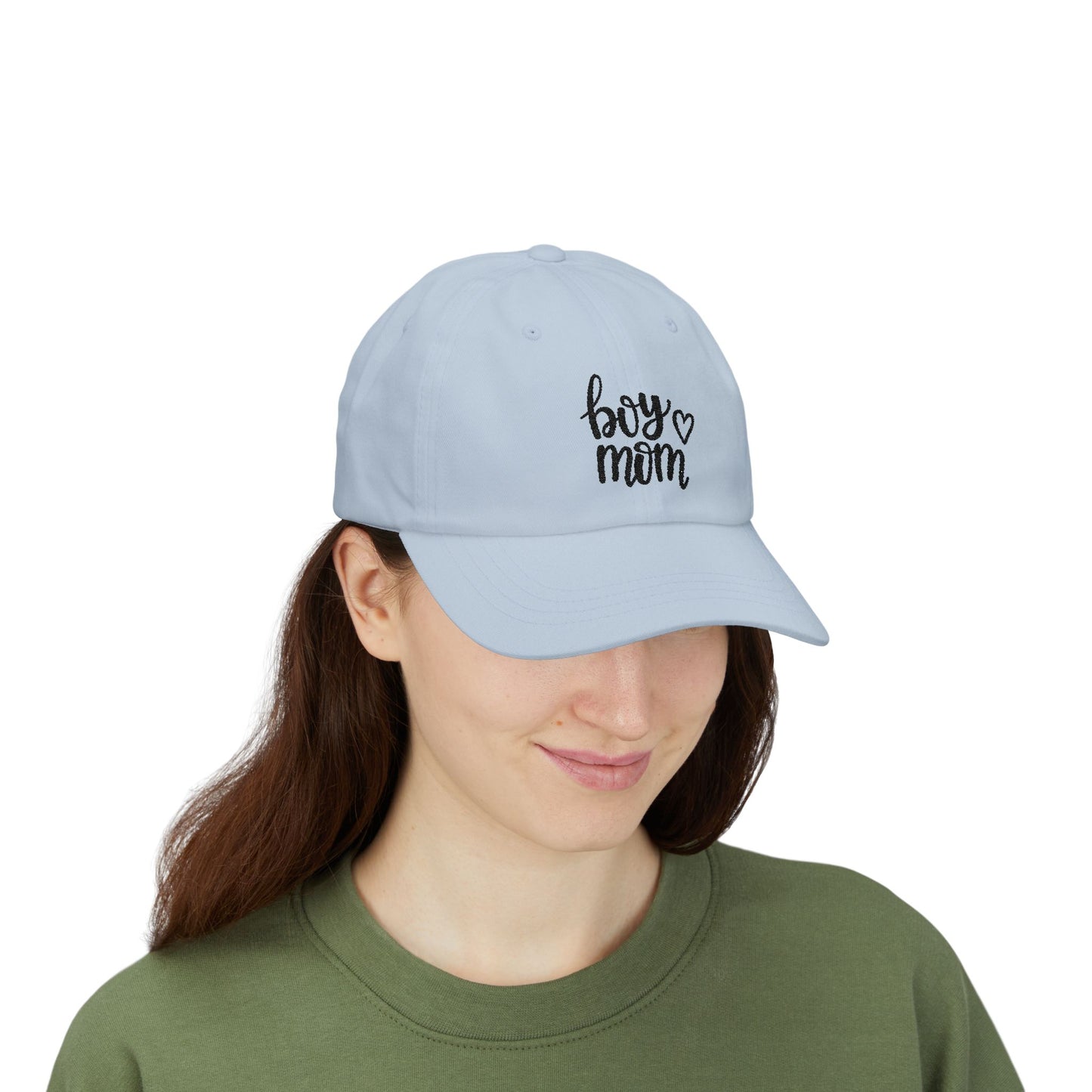 Boy Mom Classic Dad Cap - Stylish White Hat for Proud Mothers