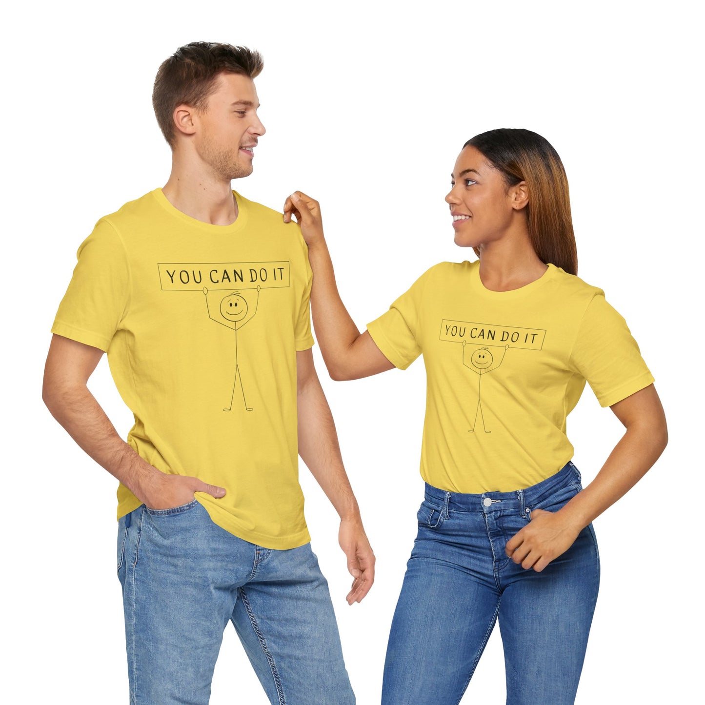 Motivational Unisex Tee - 'You Can Do It' Inspirational Shirt