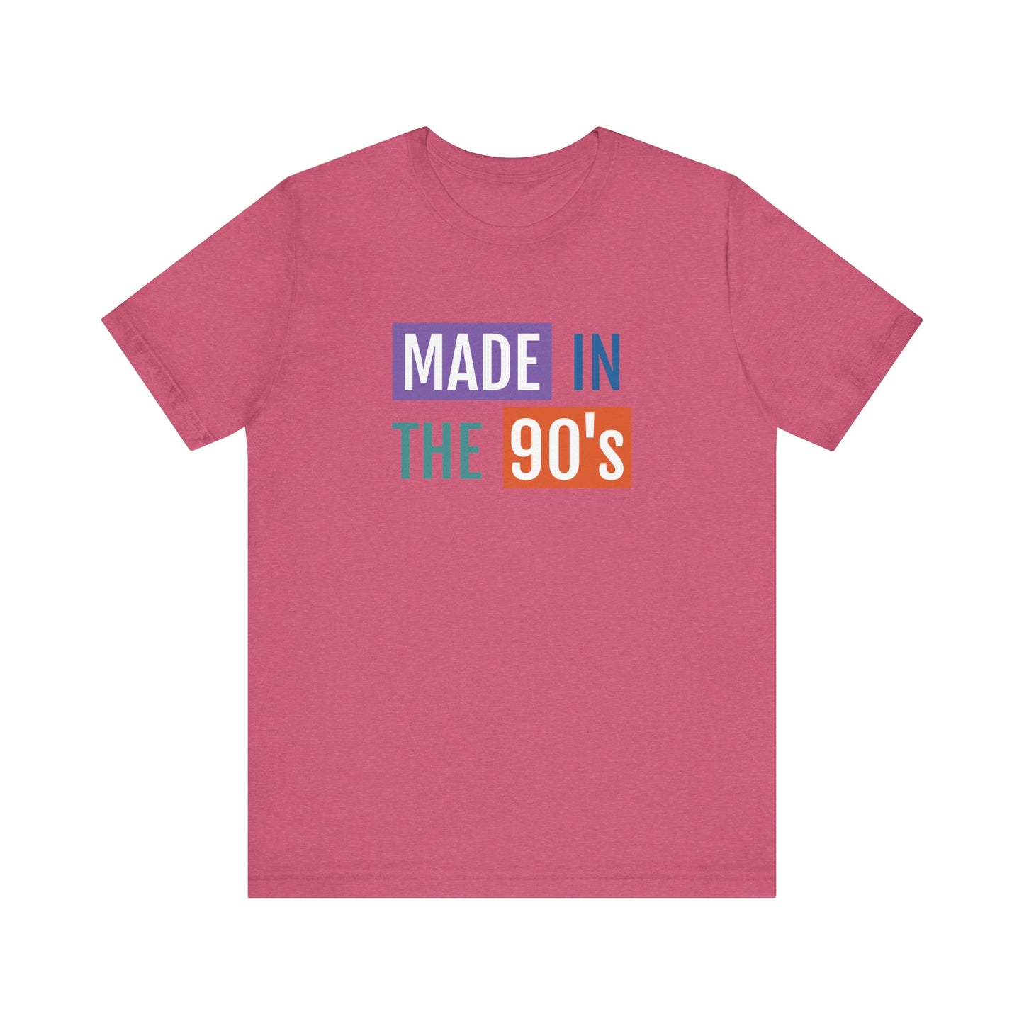 90's Nostalgia Unisex Tee - Made in the 90's Short Sleeve T-Shirt