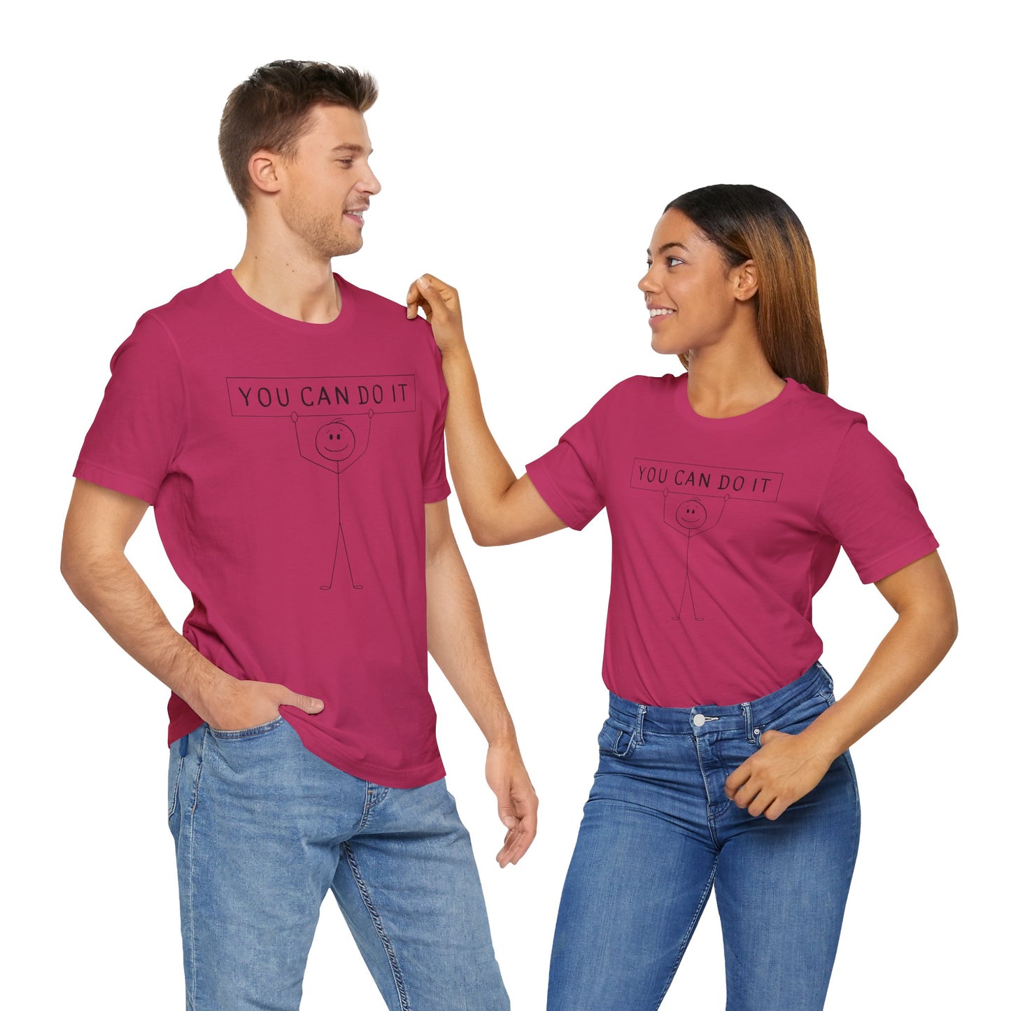 Motivational Unisex Tee - 'You Can Do It' Inspirational Shirt