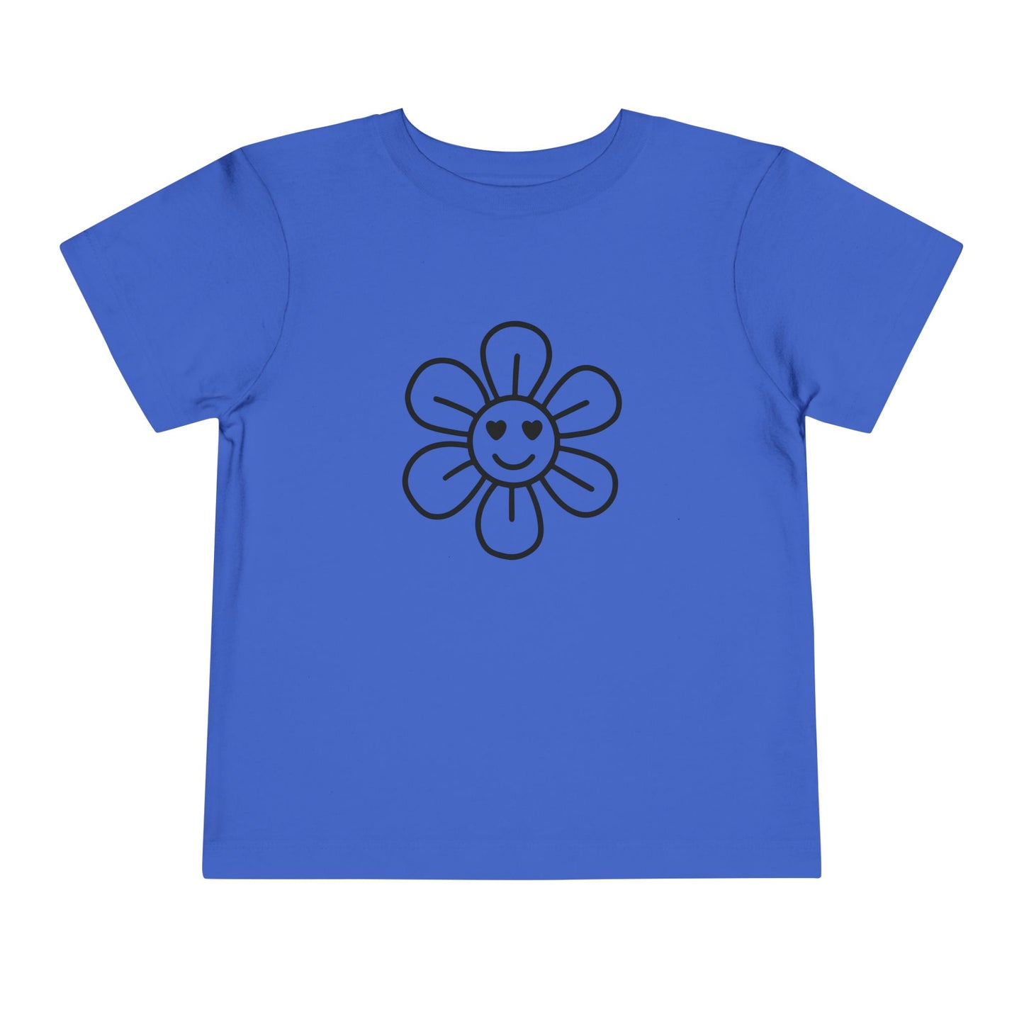Happy Flower Toddler Short Sleeve Tee - Cute & Comfortable Kids T-Shirt