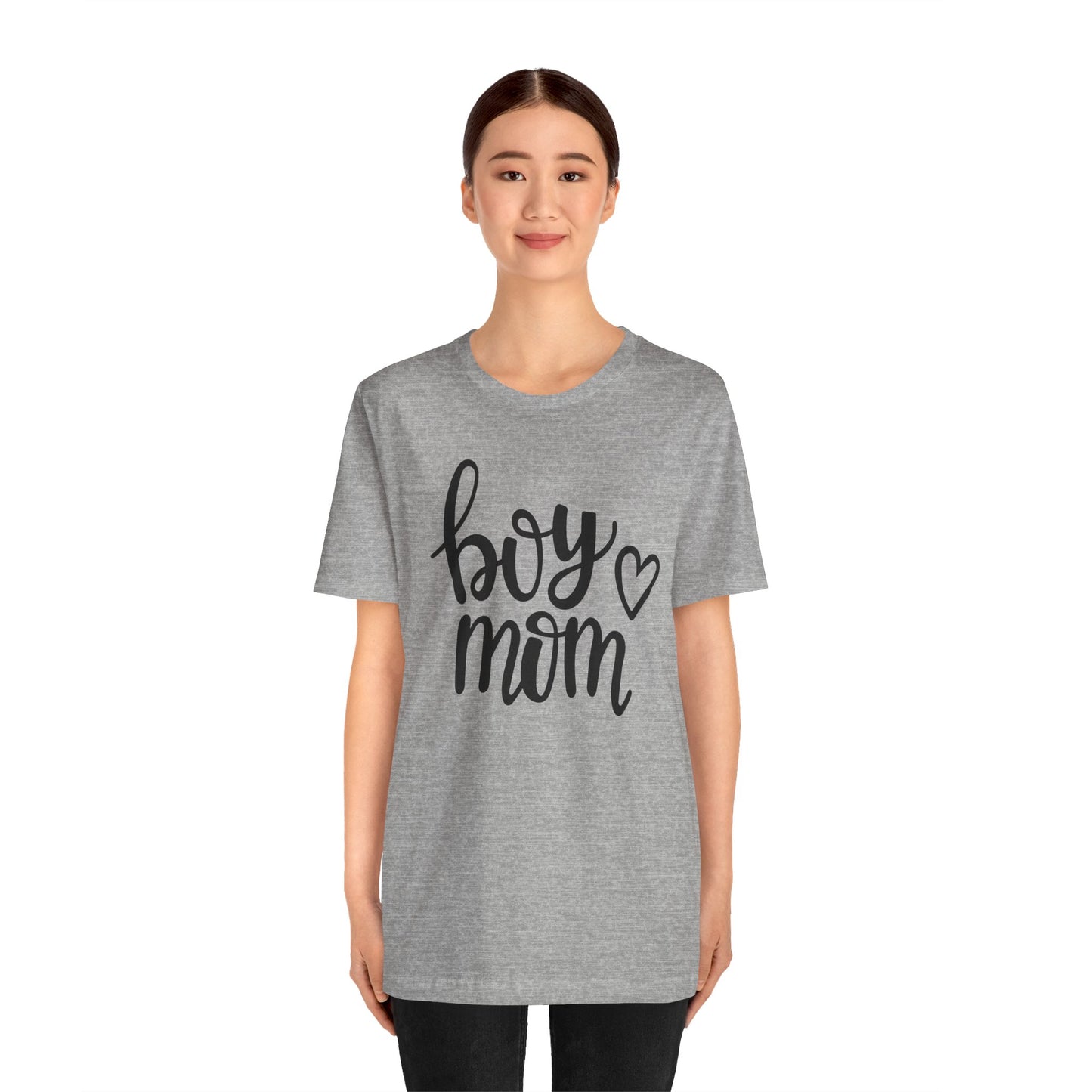 Boy Mom Graphic Tee -Jersey Short Sleeve T-Shirt