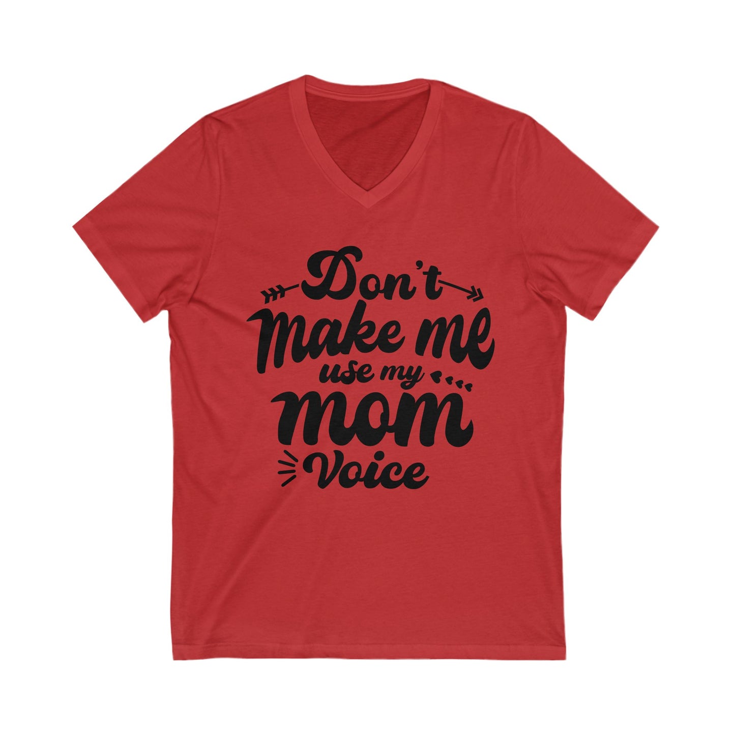 Funny Mom Voice V-Neck Tee - Perfect for Mother's Day & Casual Wear