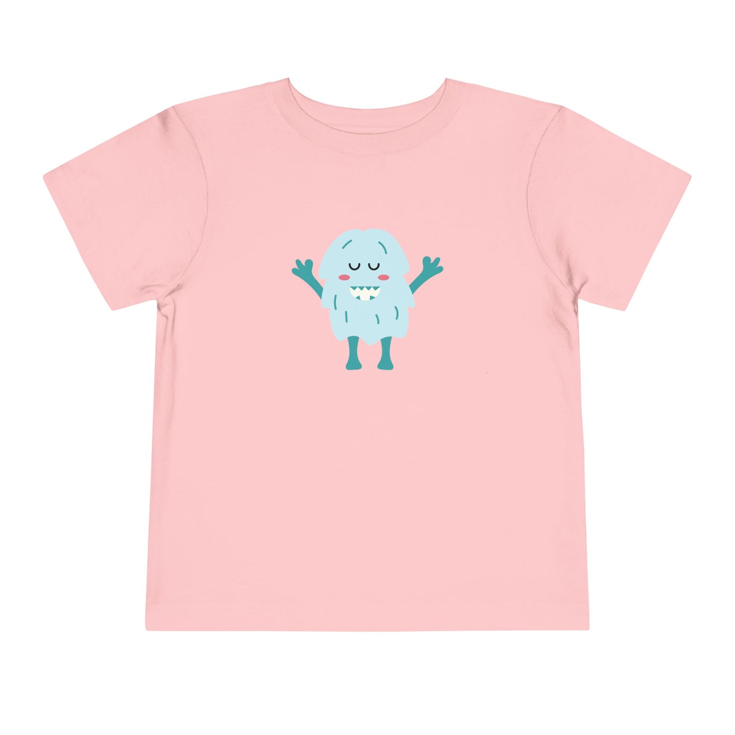 Cute Monster Toddler Short Sleeve Tee - Adorable Playful Shirt for Kids