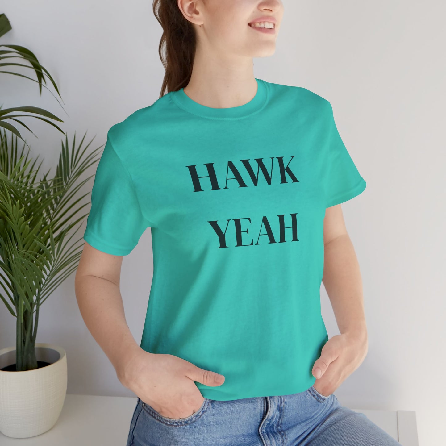 Hawk Yeah T-Shirt, Funny Graphic Tee, Casual Unisex Top, Bird Lover Gift, Summer Fashion