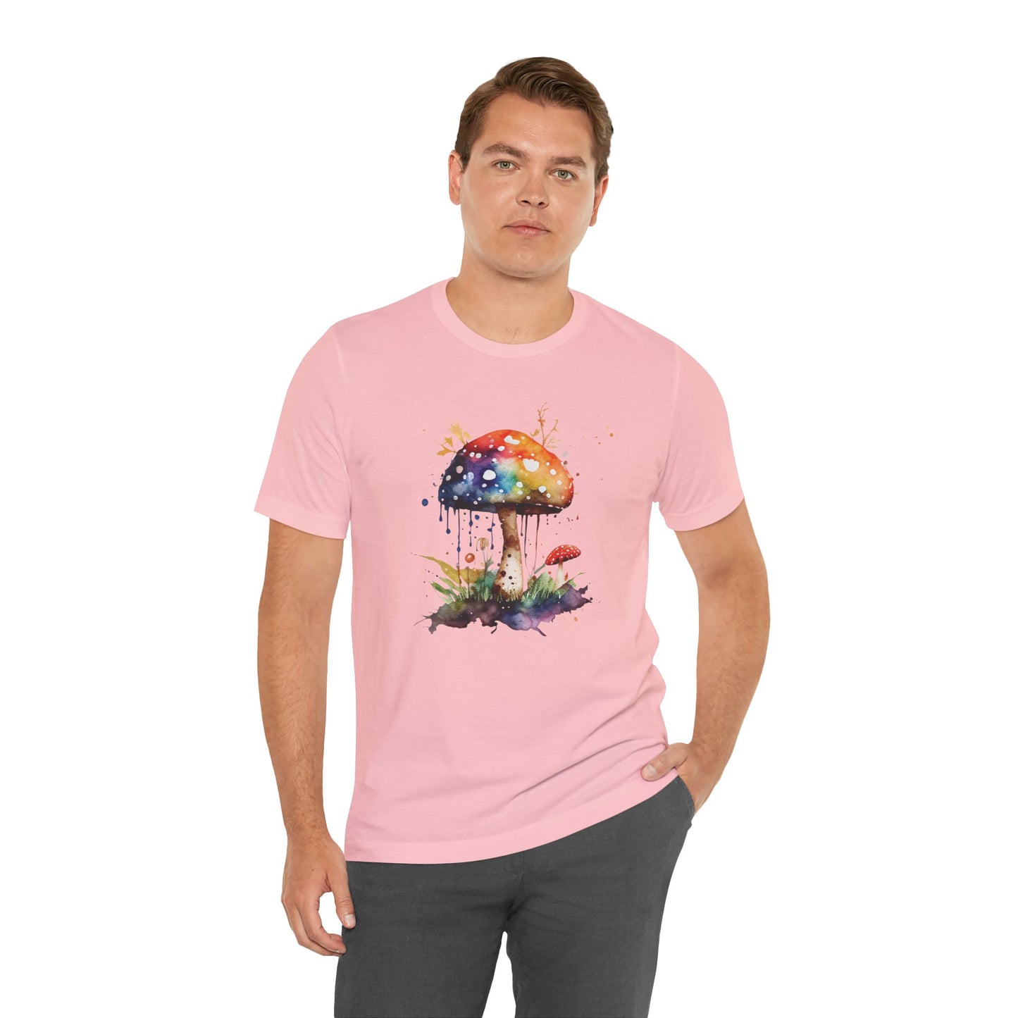 Colorful Mushroom Art Unisex Tee - Playful & Whimsical Design for Nature Lovers