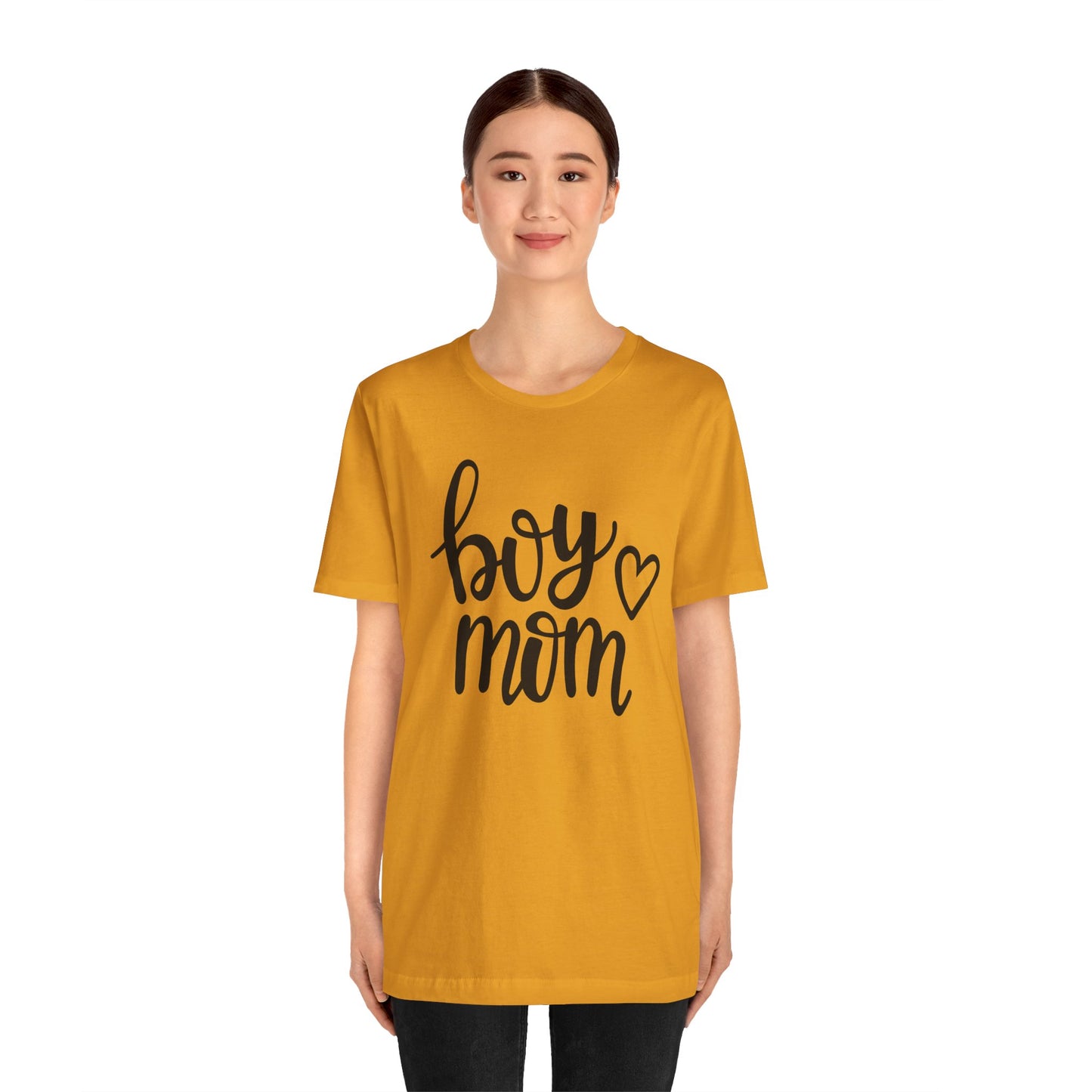 Boy Mom Graphic Tee -Jersey Short Sleeve T-Shirt