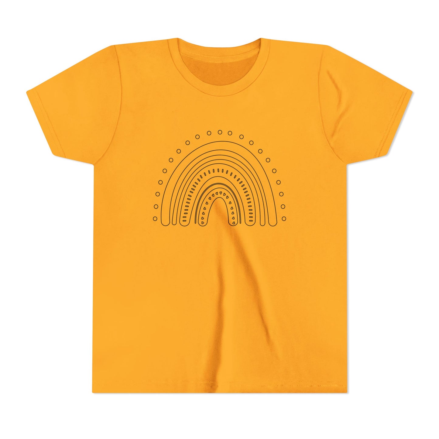 Kids Rainbow Art Short Sleeve Tee - Fun & Colorful Design