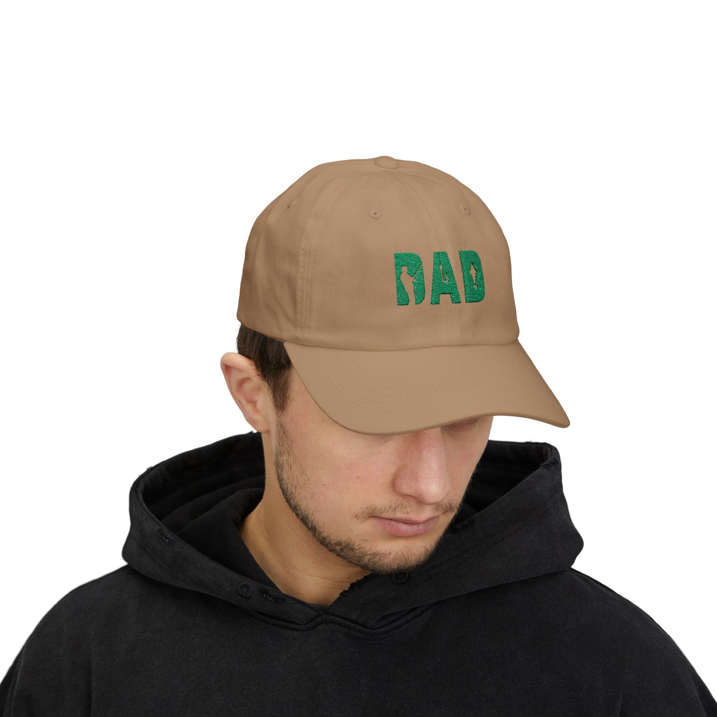 Fishing Dad Cap - Stylish White Hat for Fathers Who Love Fishing