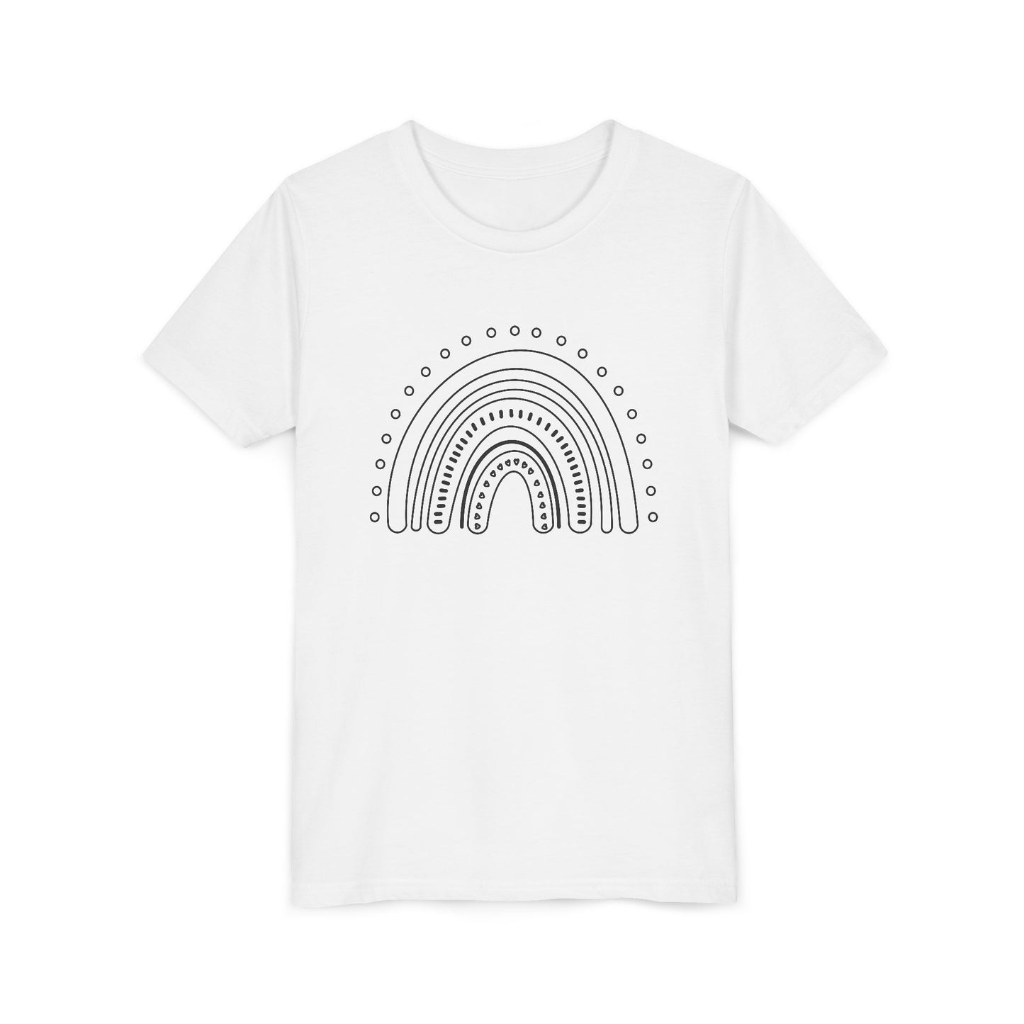 Kids Rainbow Art Short Sleeve Tee - Fun & Colorful Design