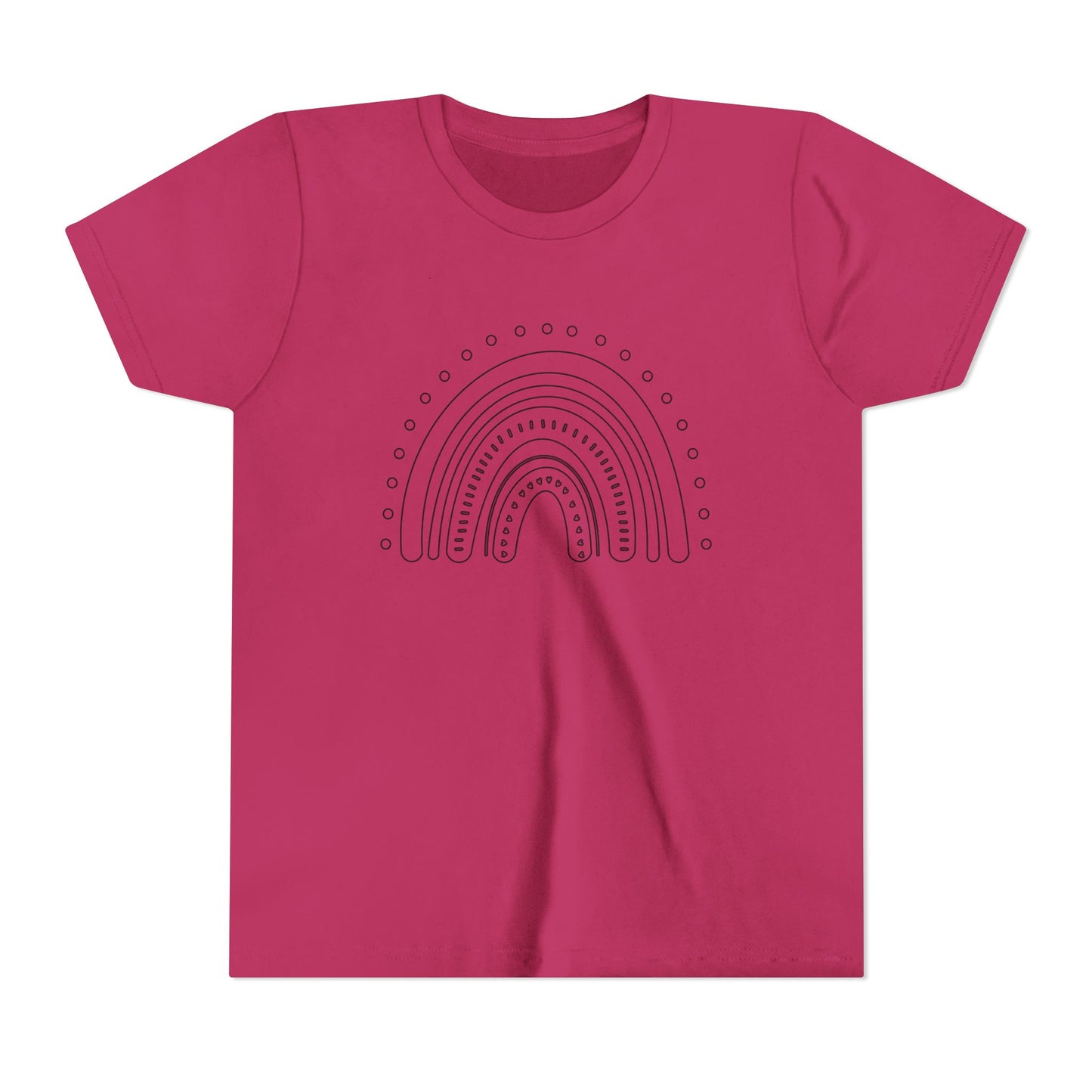 Kids Rainbow Art Short Sleeve Tee - Fun & Colorful Design