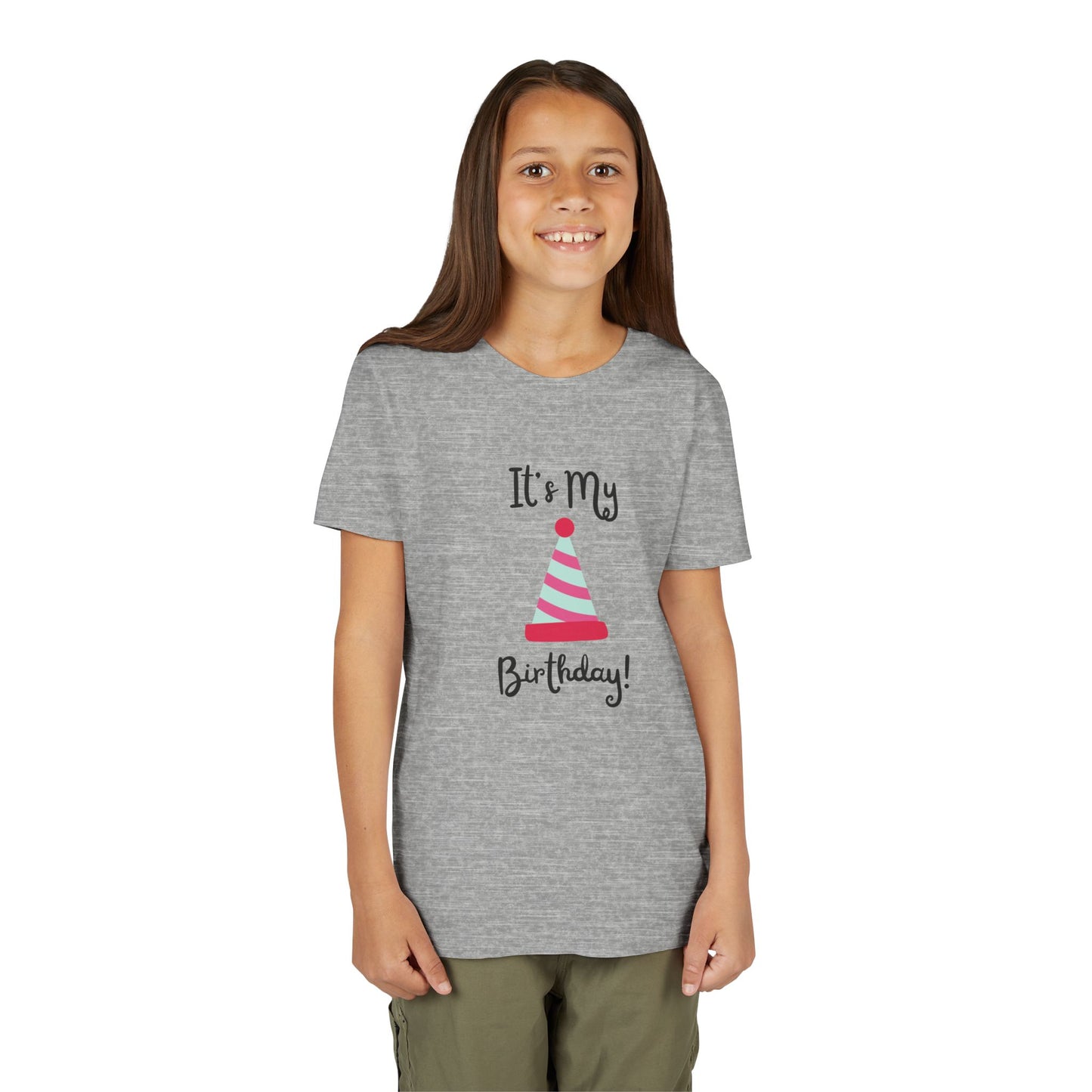 Kids Birthday Celebration Tee - "It's My Birthday!" Short Sleeve T-Shirt