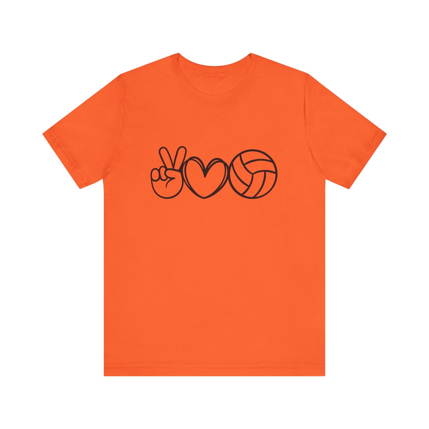 Peace Love Volleyball Unisex Jersey Tee