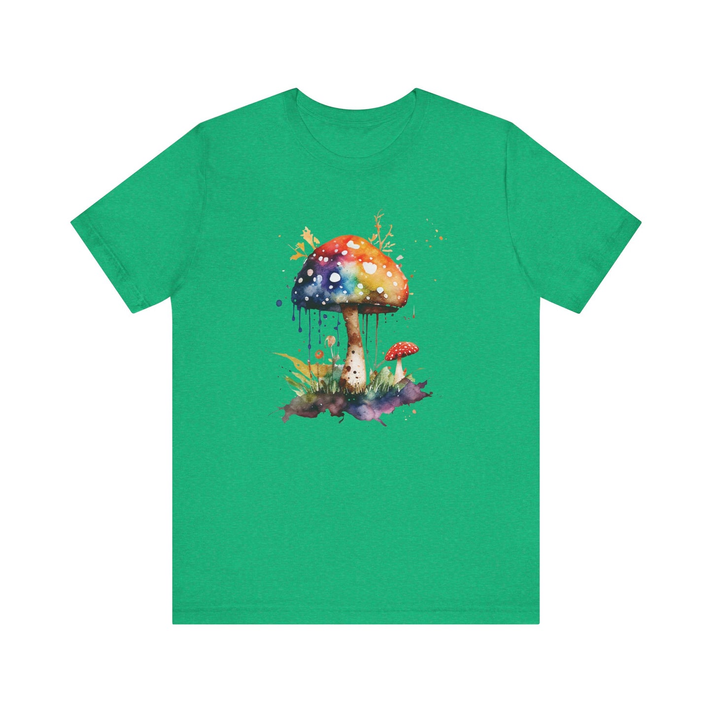 Colorful Mushroom Art Unisex Tee - Playful & Whimsical Design for Nature Lovers