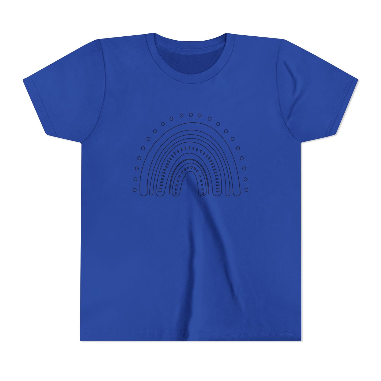 Kids Rainbow Art Short Sleeve Tee - Fun & Colorful Design