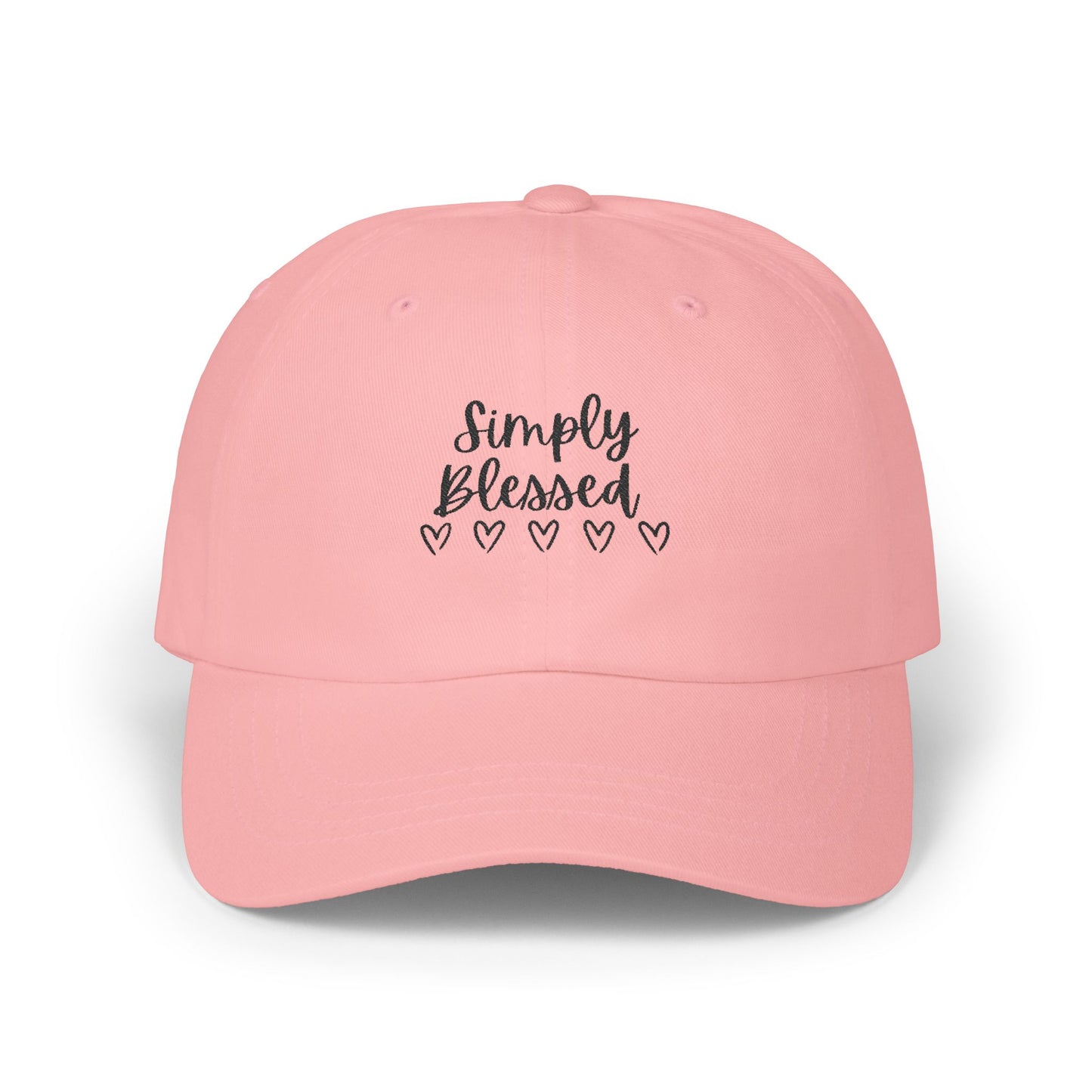 Simply Blessed Classic Dad Cap - Casual White Hat for Everyday Wear