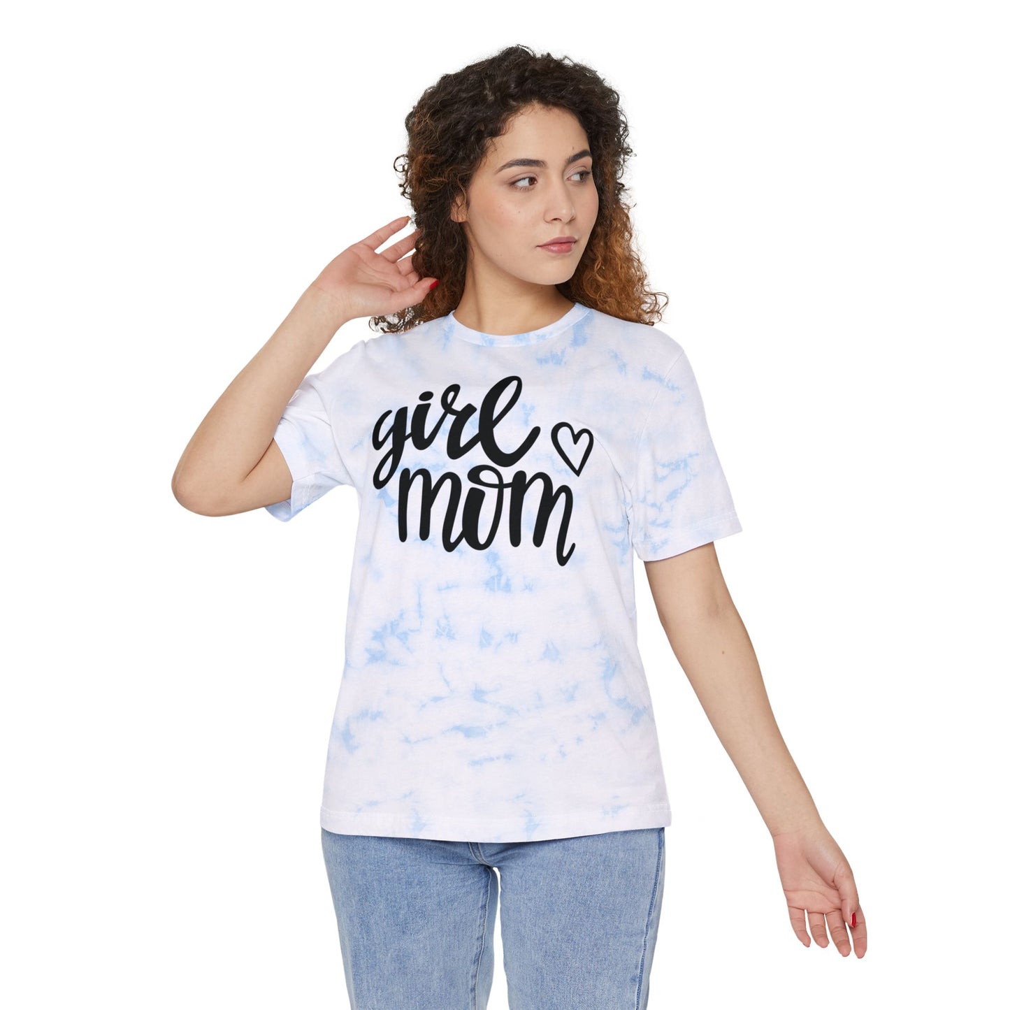 Girl Mom Tie-Dyed T-Shirt - Stylish Gift for Moms