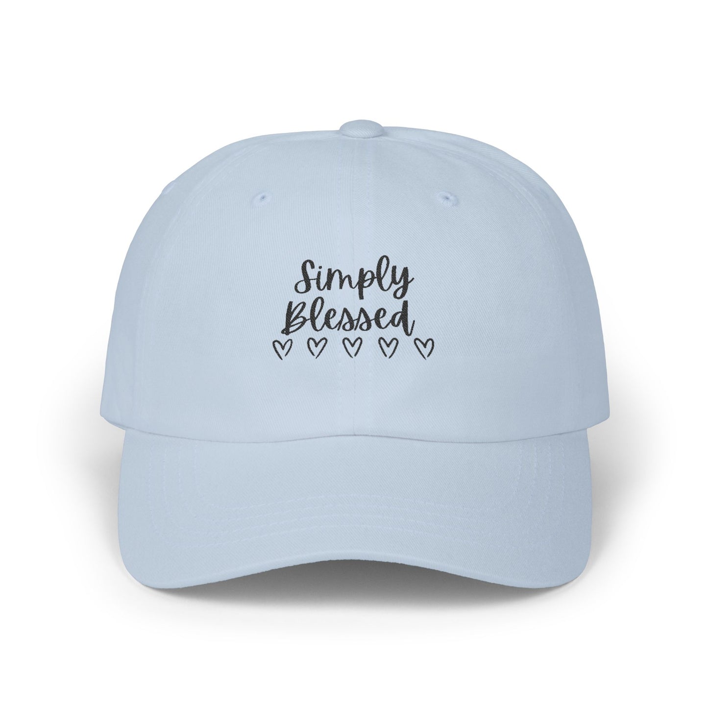Simply Blessed Classic Dad Cap - Casual White Hat for Everyday Wear