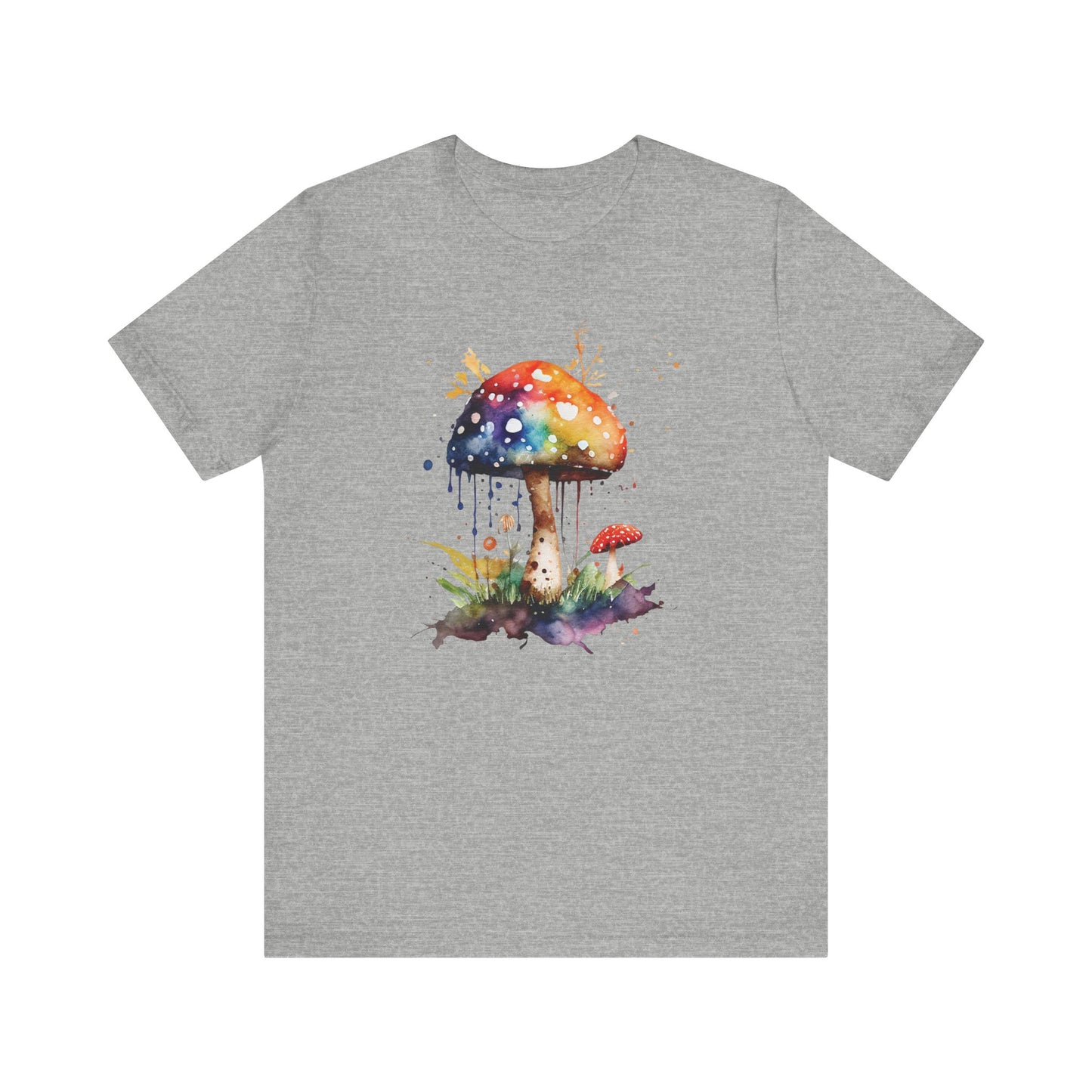 Colorful Mushroom Art Unisex Tee - Playful & Whimsical Design for Nature Lovers