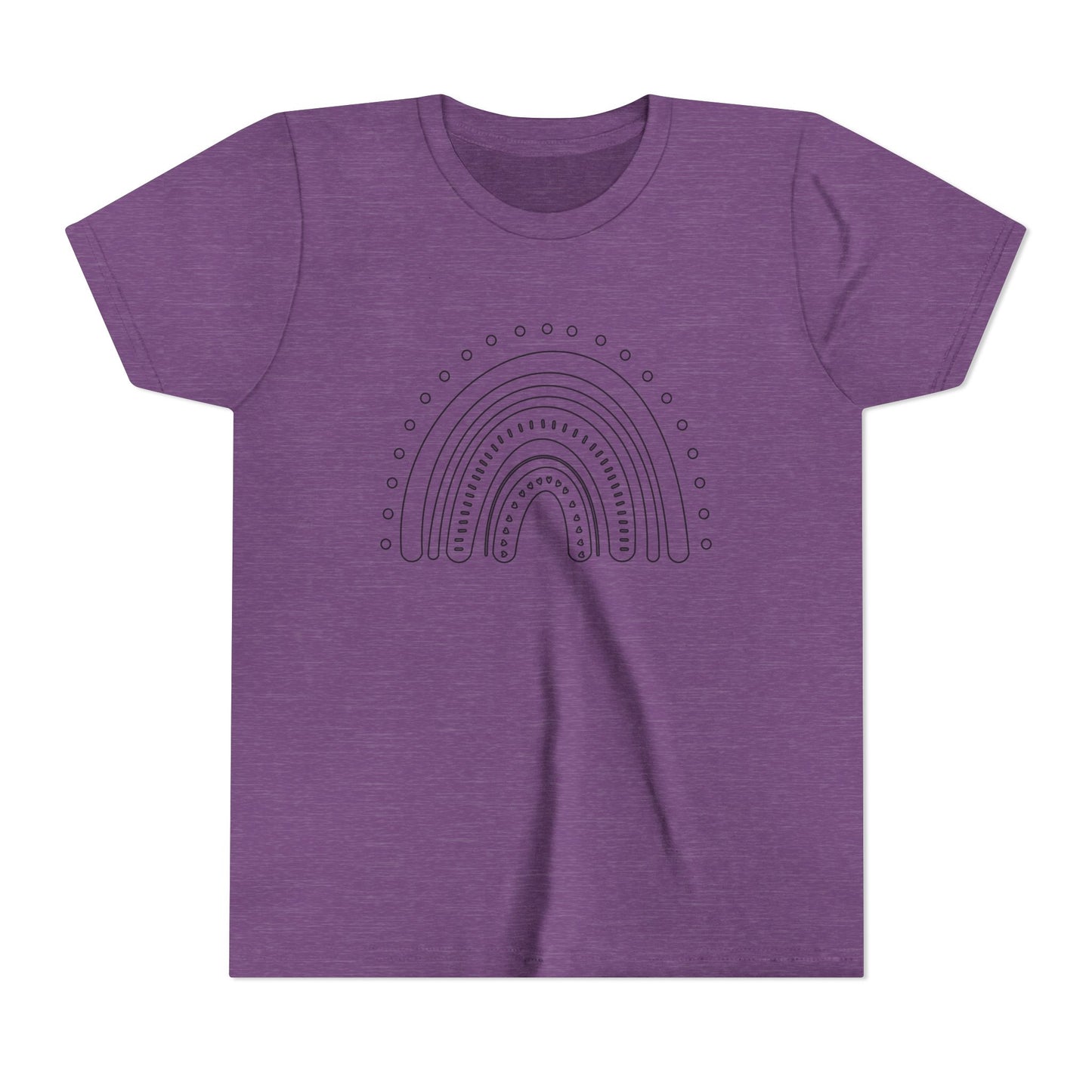Kids Rainbow Art Short Sleeve Tee - Fun & Colorful Design