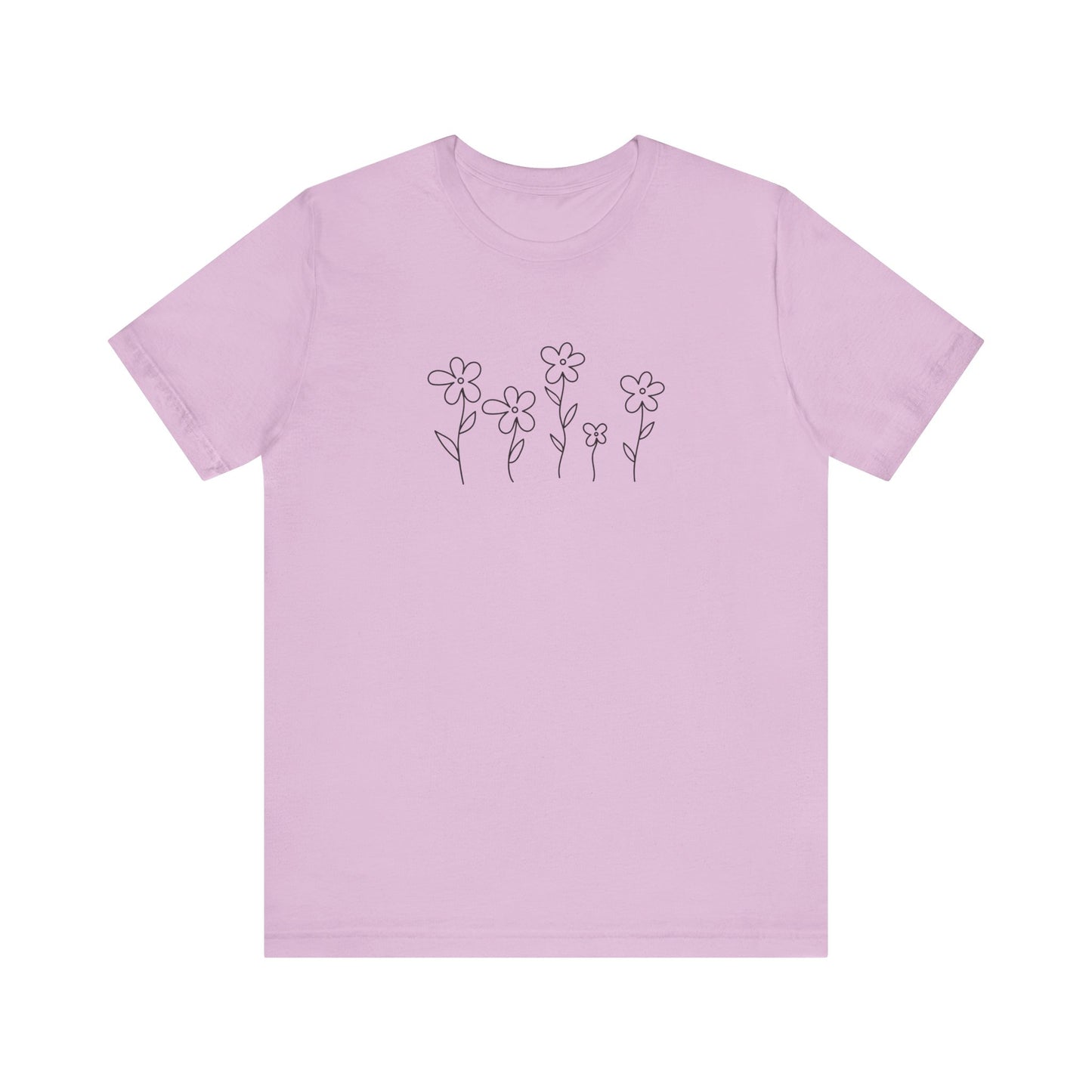 Floral Graphic Tee - Casual Comfort for Nature Lovers