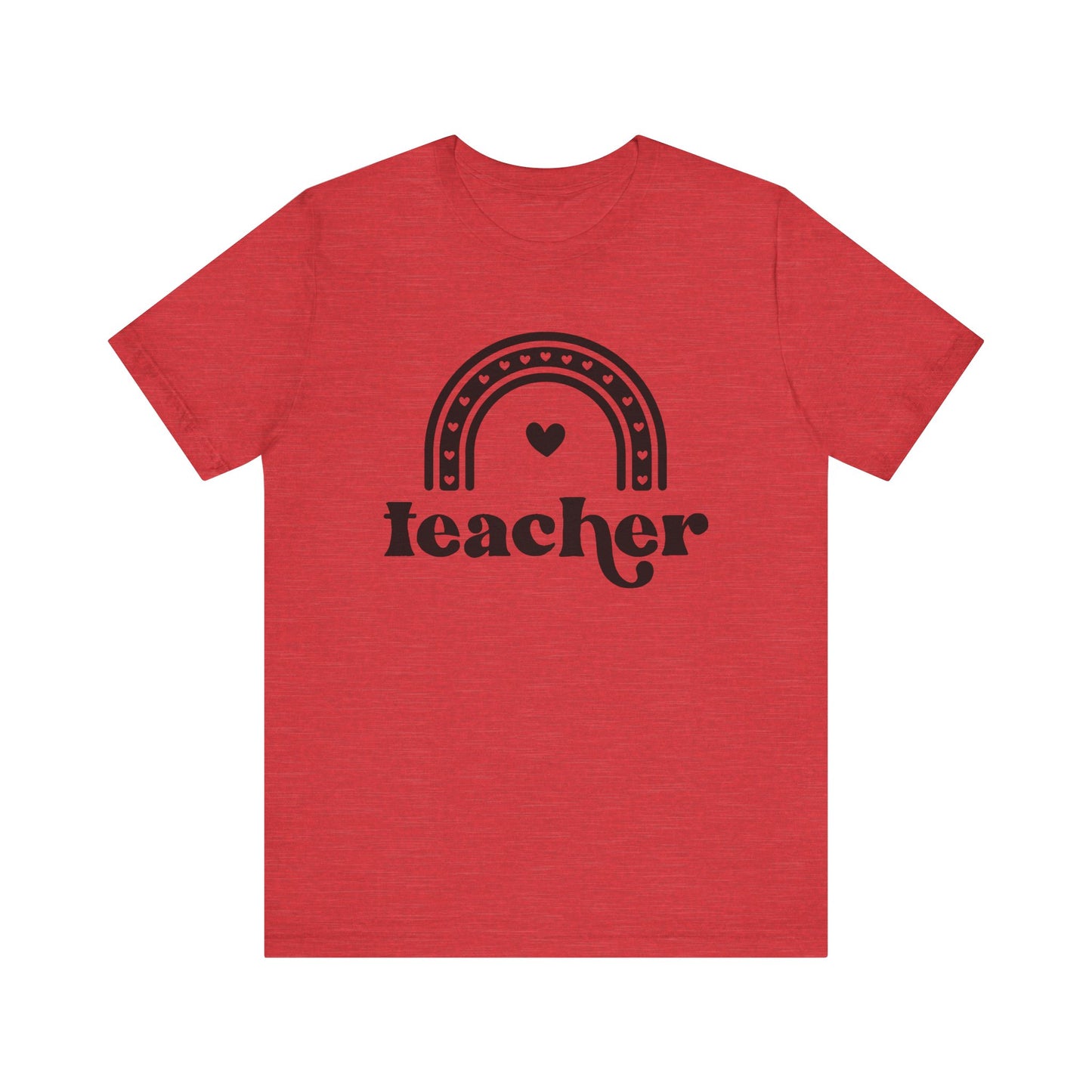Teacher Rainbow Tee - Unisex Short Sleeve T-Shirt