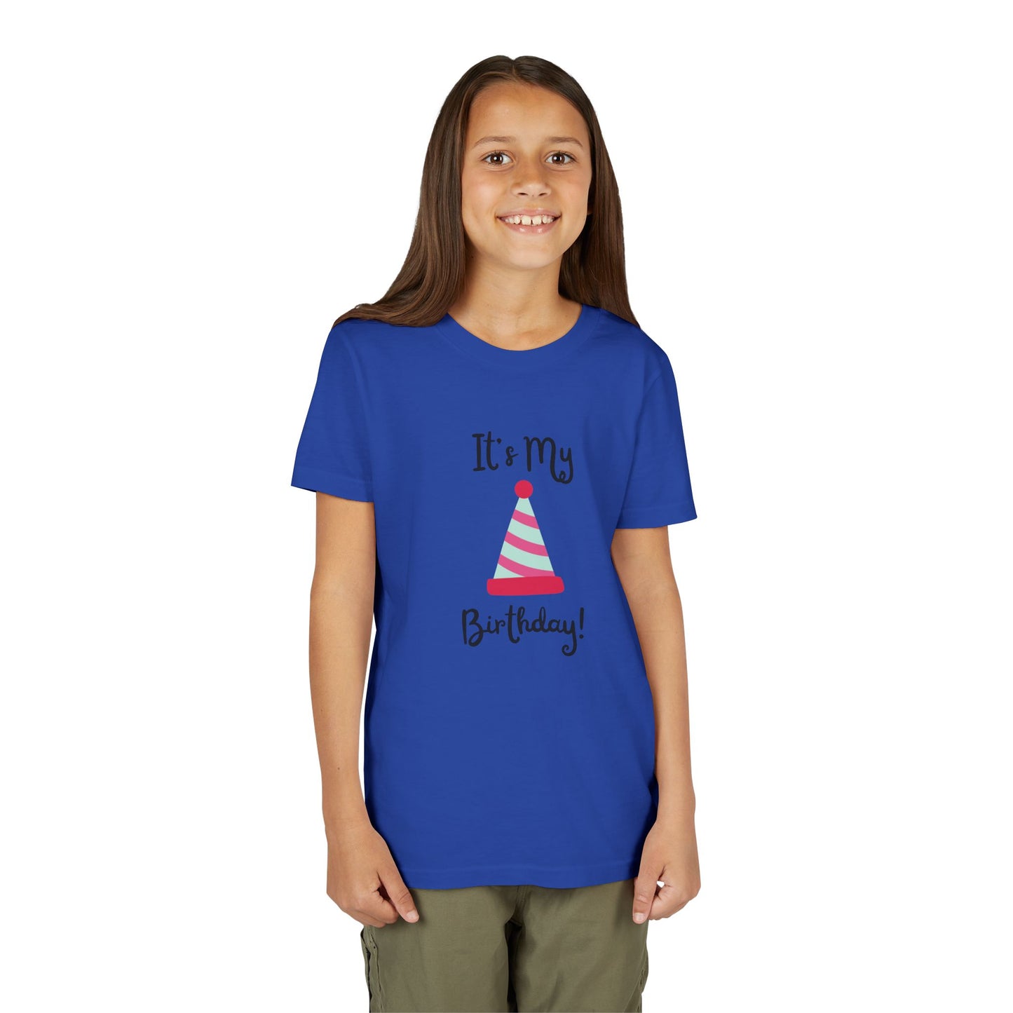 Kids Birthday Celebration Tee - "It's My Birthday!" Short Sleeve T-Shirt