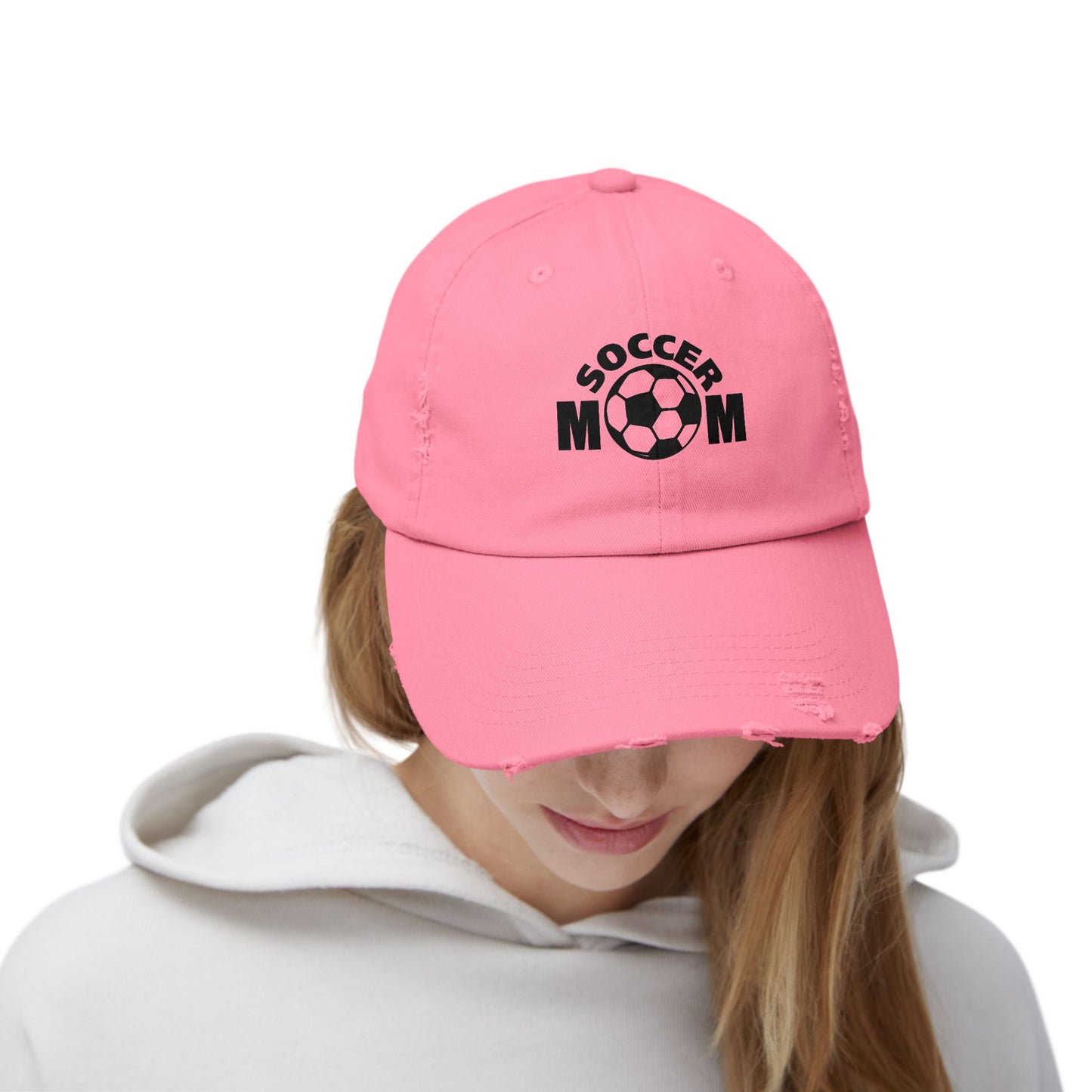 Soccer Mom Distressed Cap - Perfect Gift for Sports Moms