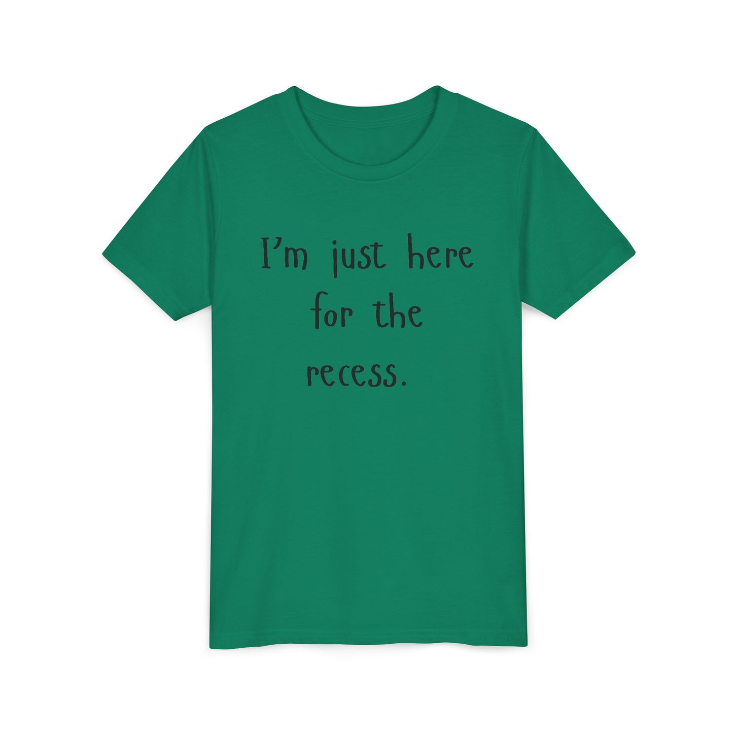 Youth Casual Tee, Fun T-Shirt for Kids, Graphic Shirt for Recess, Boys and Girls Summer Top, Ideal Back-to-School Gift