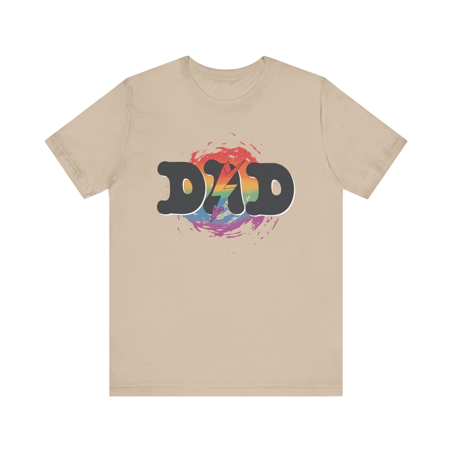 Colorful ‘DAD’ Graphic Tee - Casual Father's Day Gift