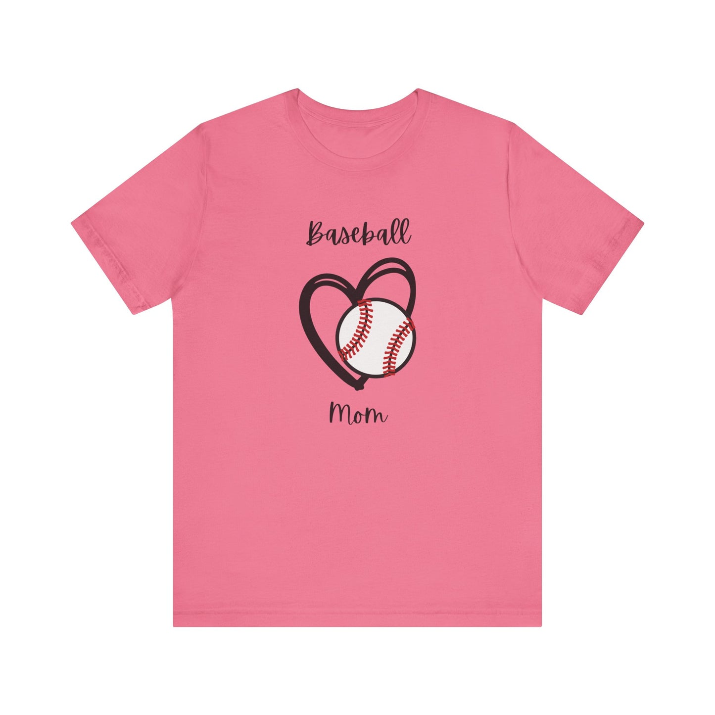 Baseball Mom Heart Tee -Jersey Short Sleeve T-Shirt
