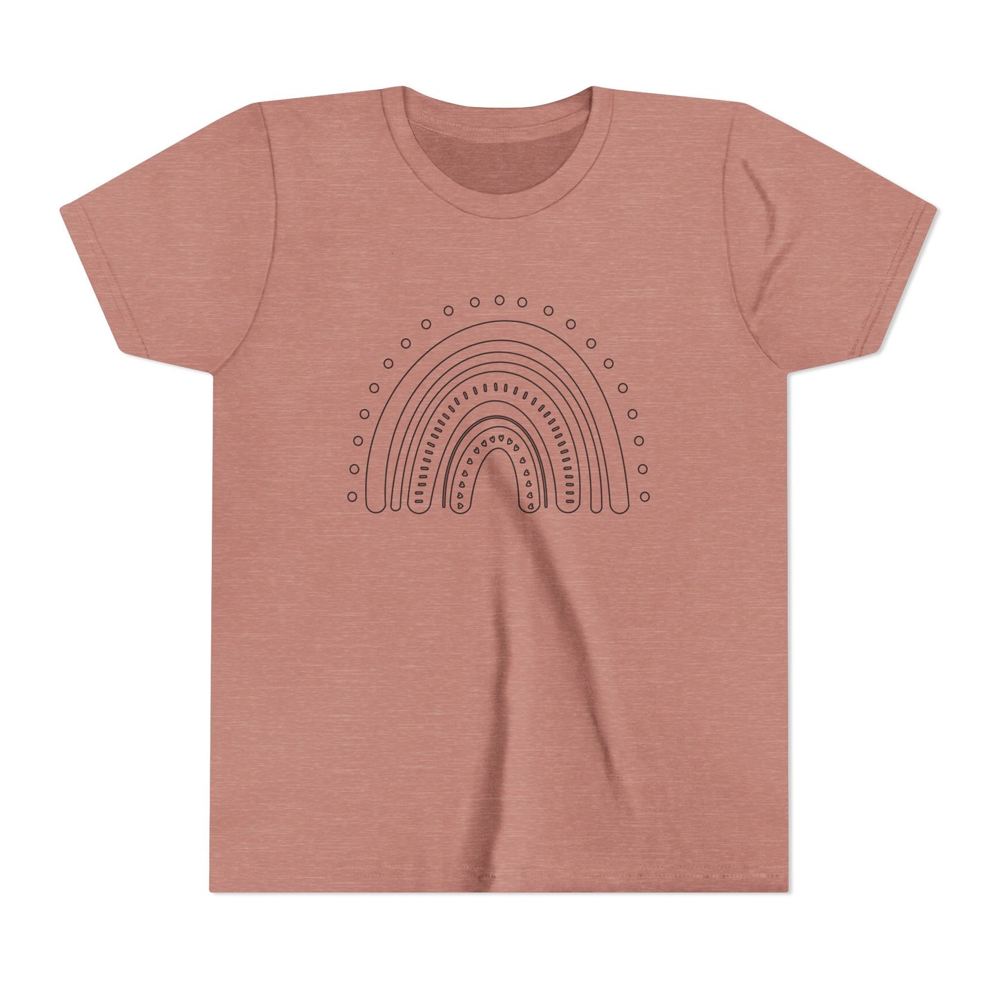 Kids Rainbow Art Short Sleeve Tee - Fun & Colorful Design